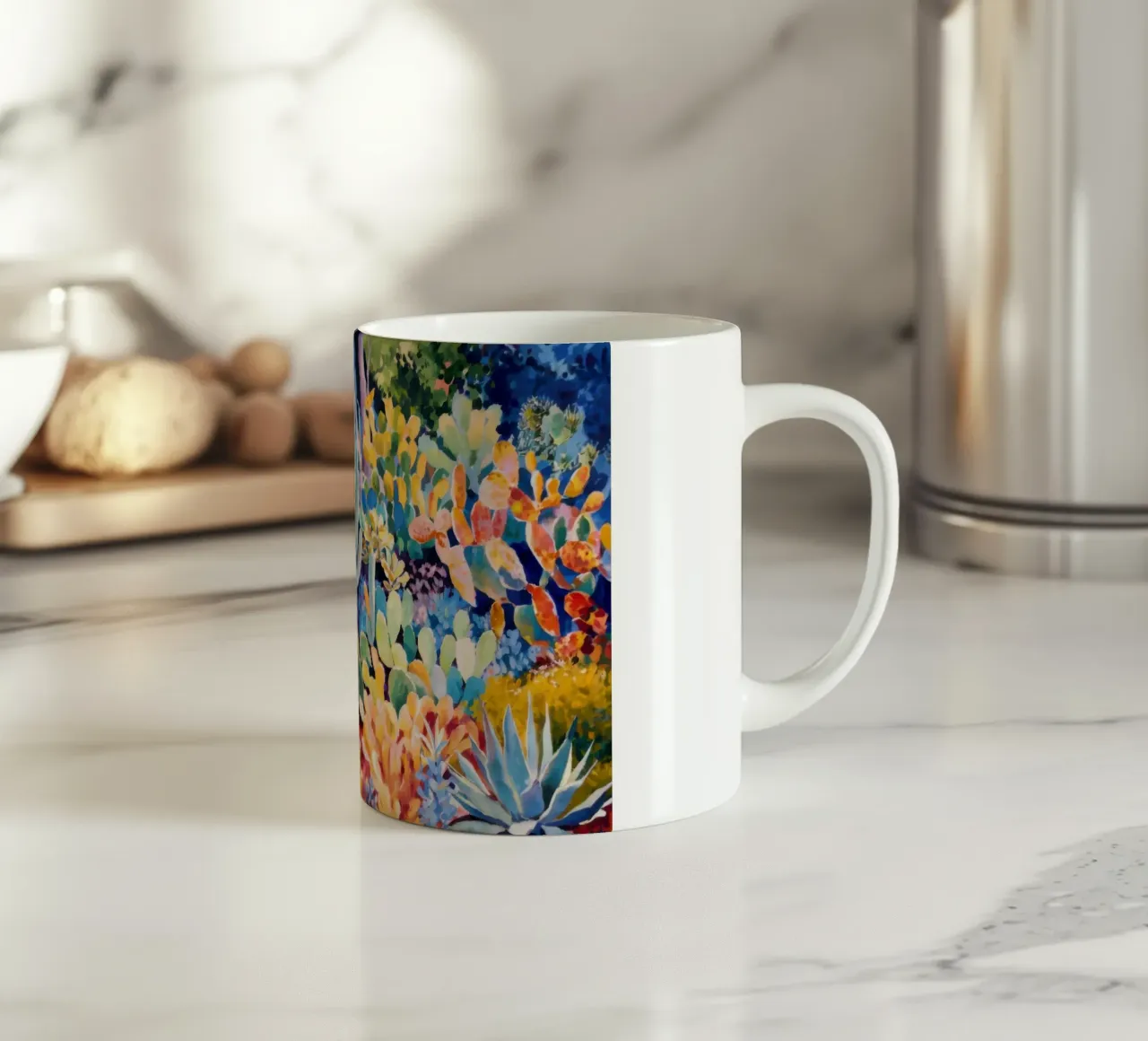 Giardino dei cactus caleidoscopio tazza in ceramica da Angkasa Mist