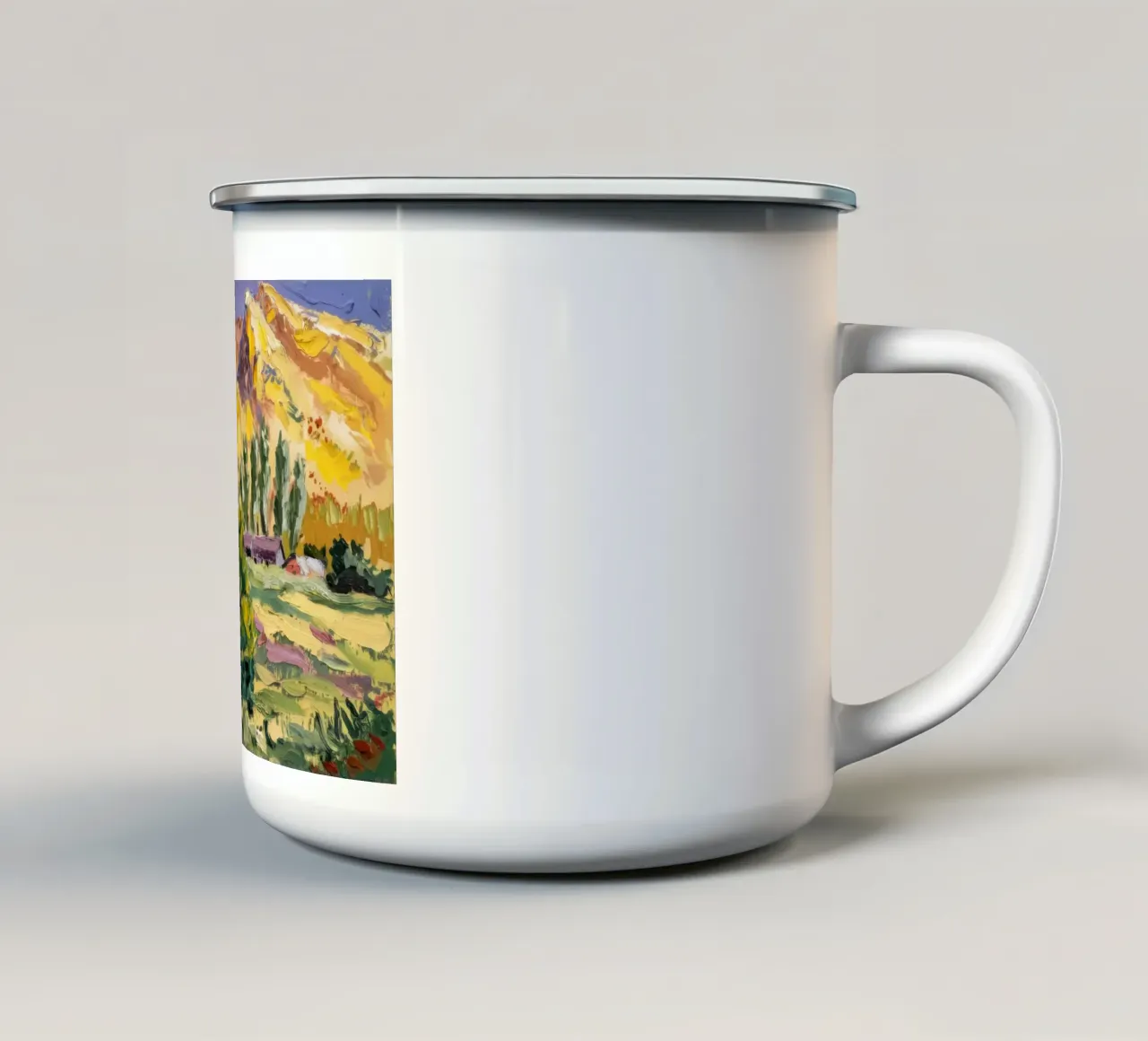 Fattoria della Valle d'Oro tazza in smalto da Angkasa Mist