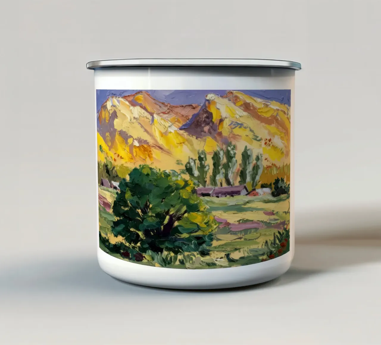 Fattoria della Valle d'Oro tazza in smalto da Angkasa Mist