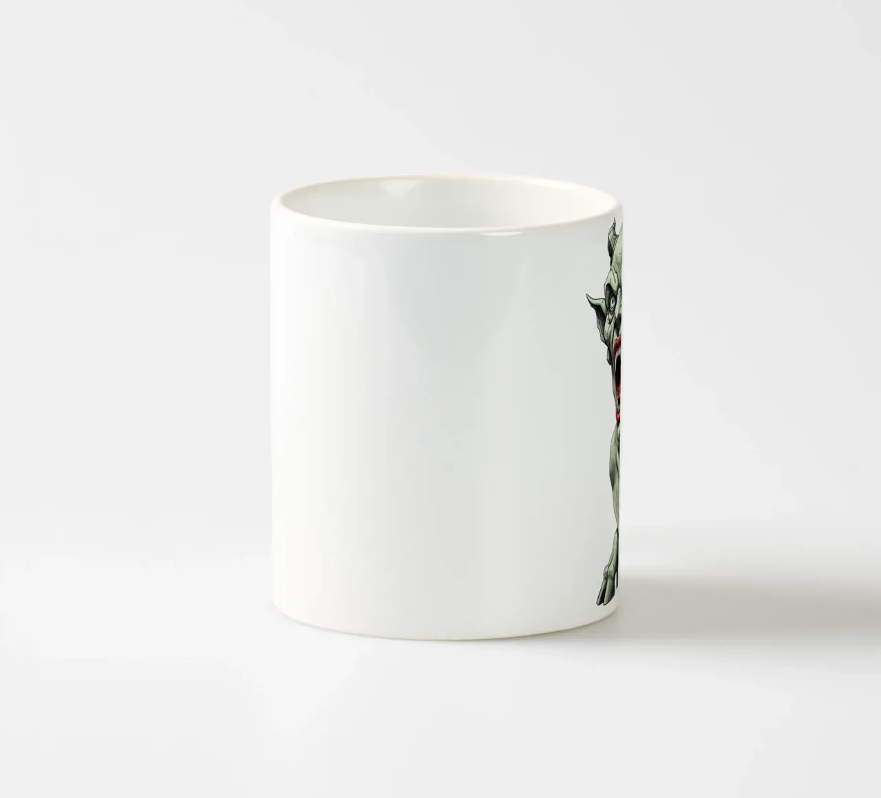 Statua della testa del diavolo Lowpoly tazza in ceramica da Low Profile