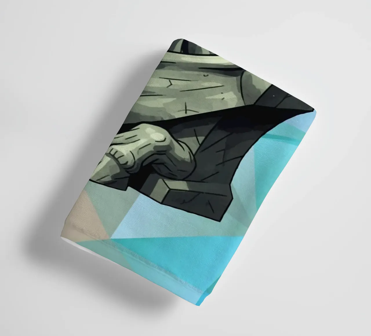 Statua della testa del diavolo Lowpoly asciugamano da bagno da Low Profile
