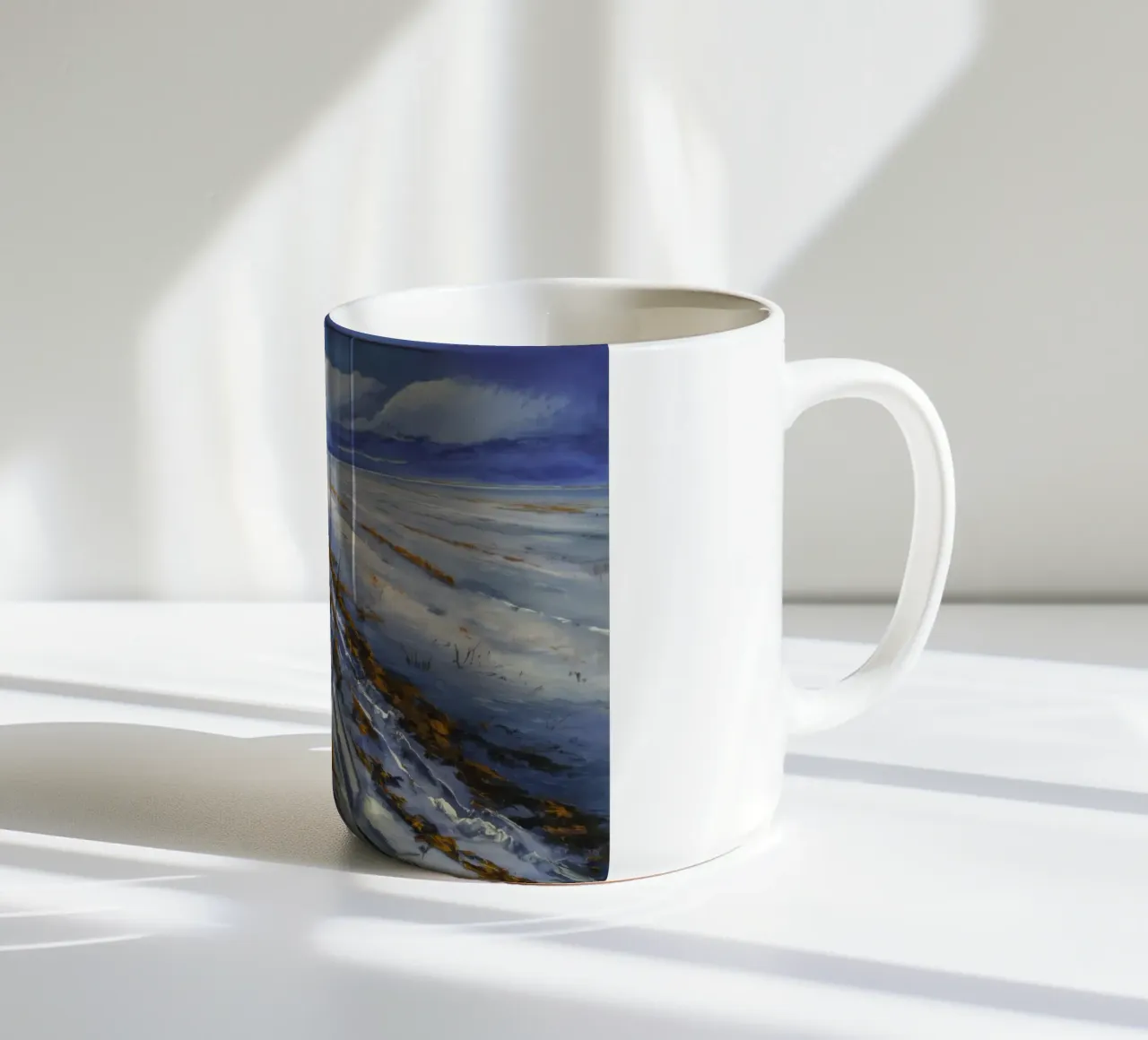Sogno lineare monocromatico tazza in ceramica da Angkasa Mist