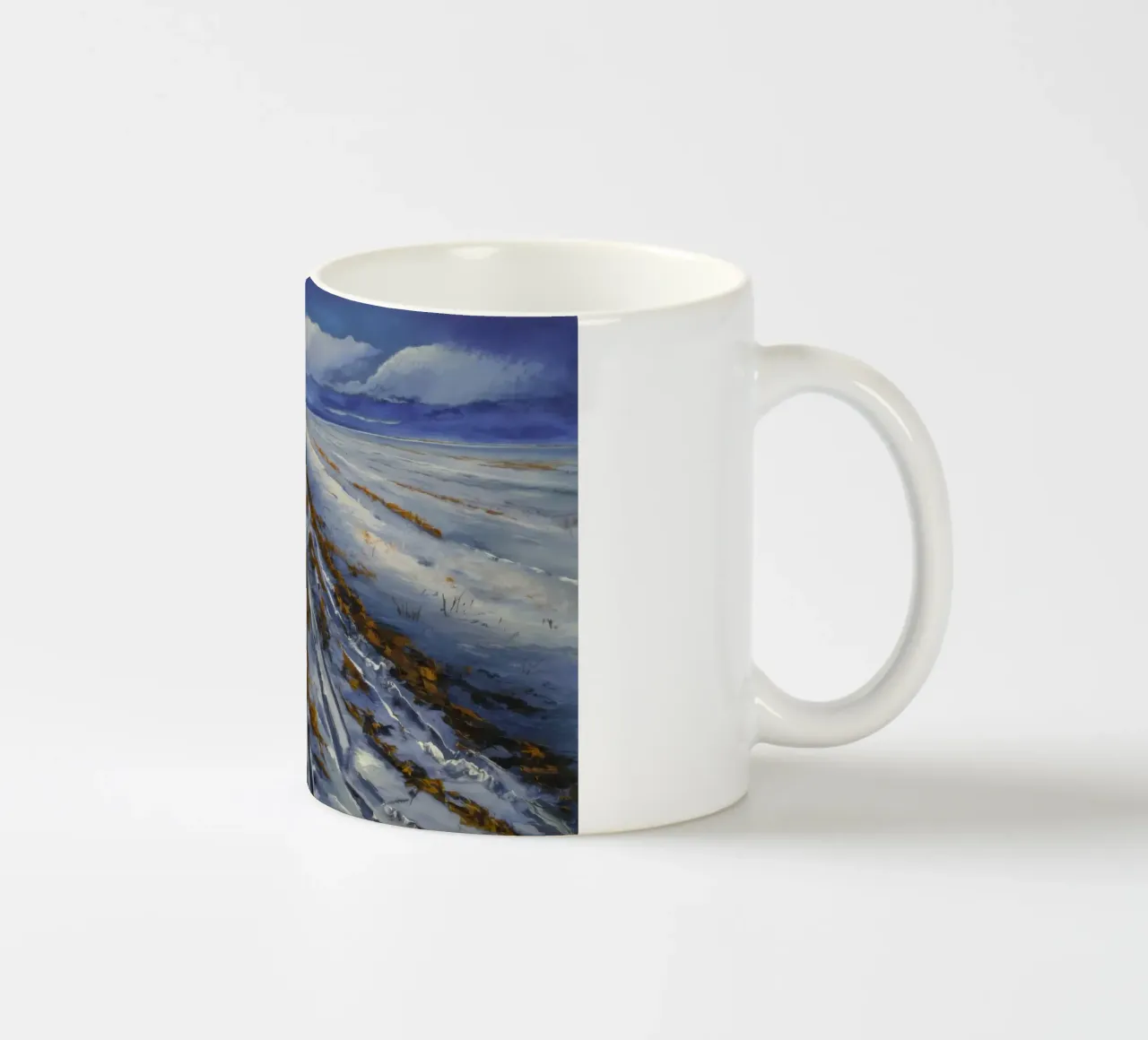 Sogno lineare monocromatico tazza in ceramica da Angkasa Mist