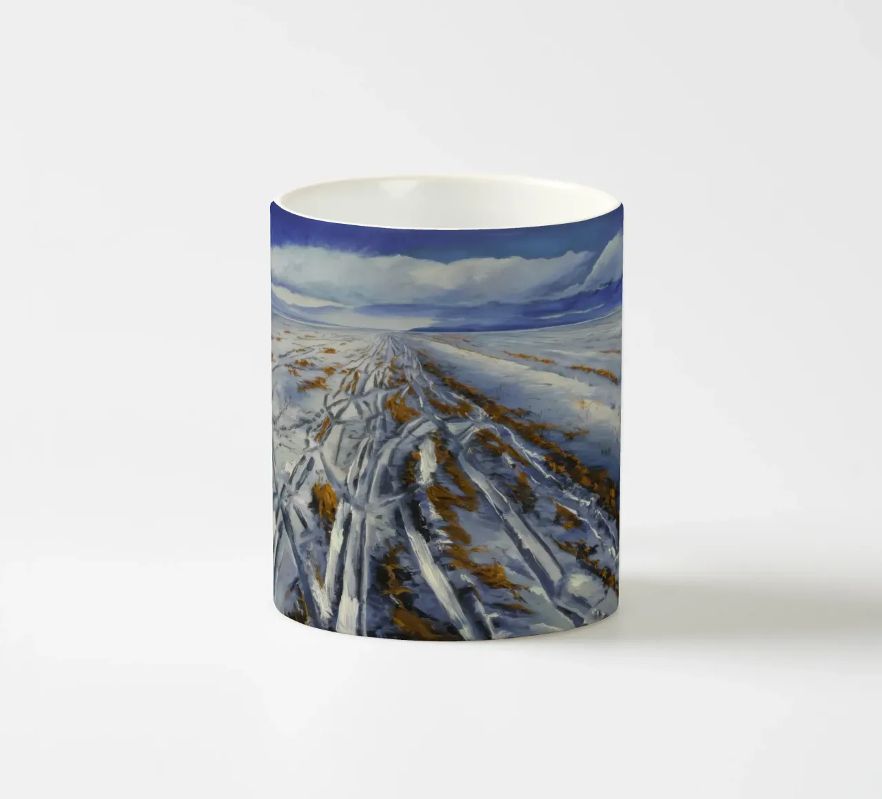 Sogno lineare monocromatico tazza in ceramica da Angkasa Mist