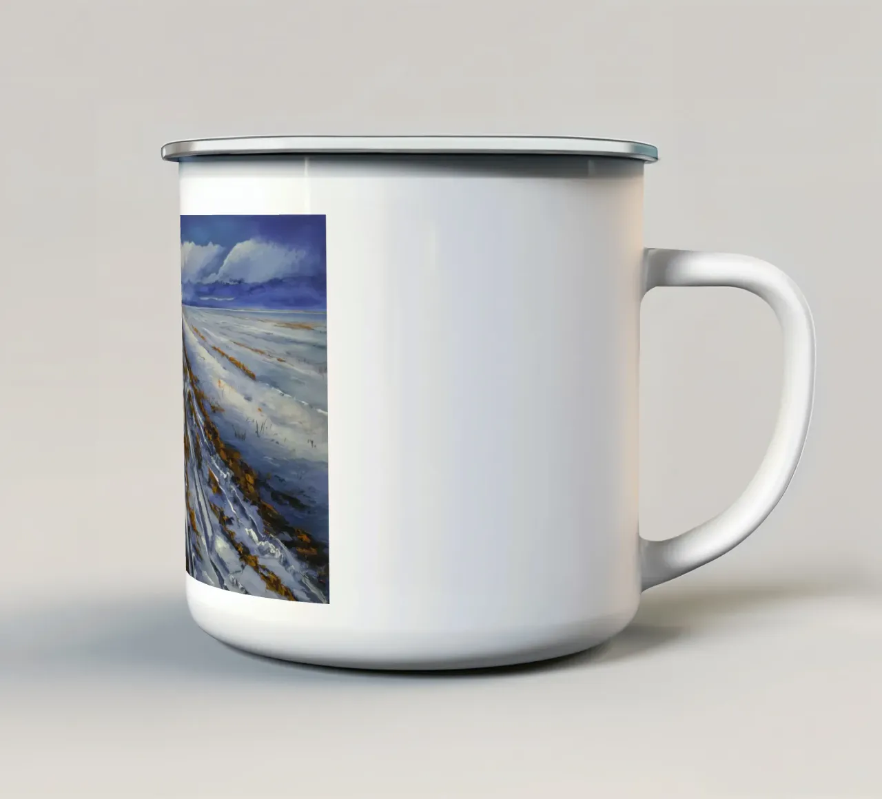 Sogno lineare monocromatico tazza in smalto da Angkasa Mist