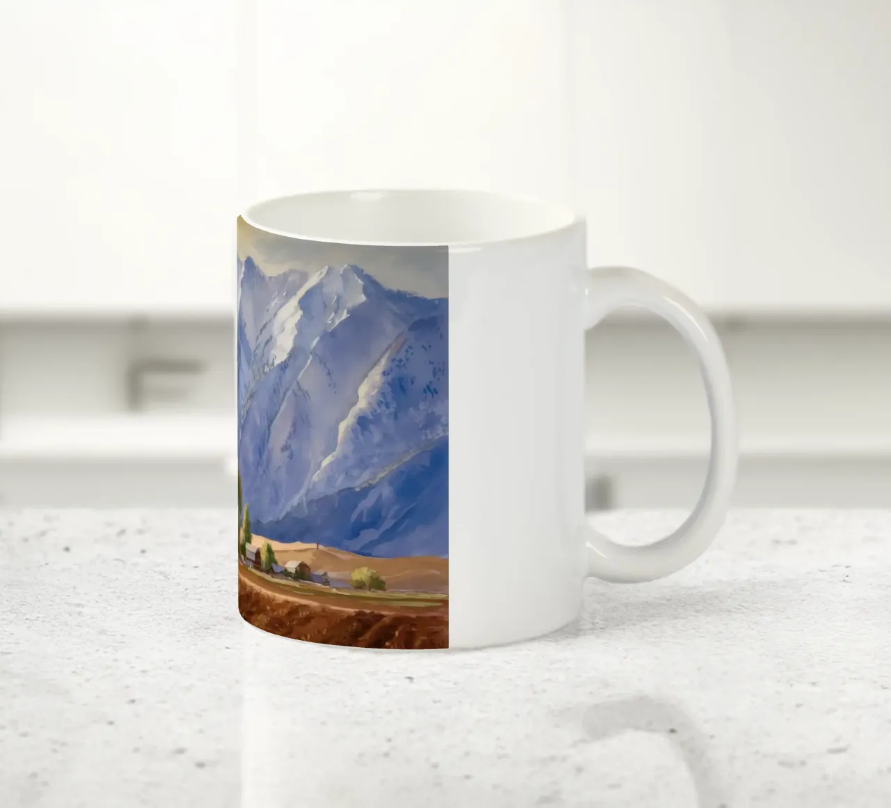 Maestose cime alpine tazza in ceramica da Angkasa Mist