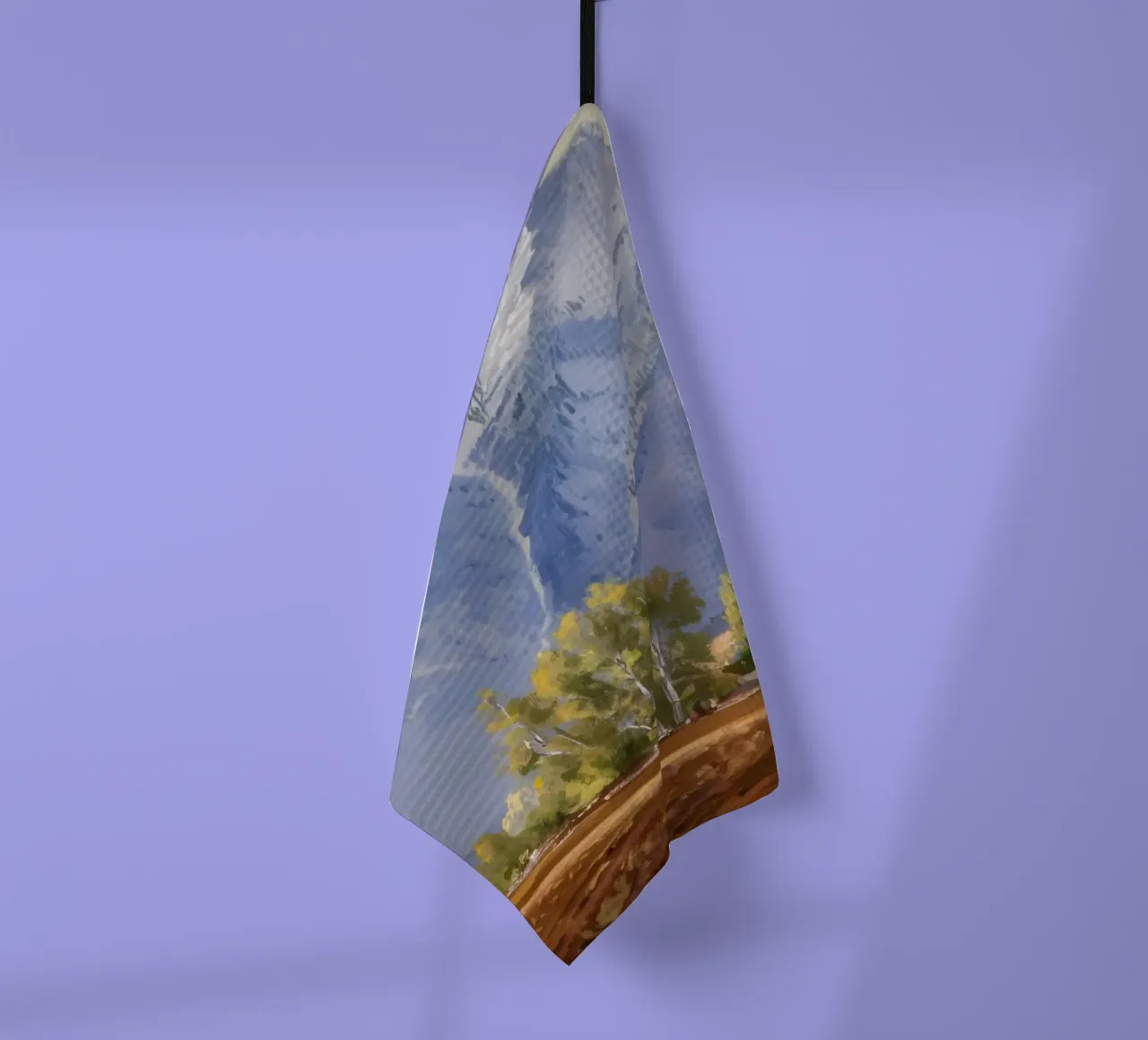 Maestose cime alpine canovaccio da cucina da Angkasa Mist