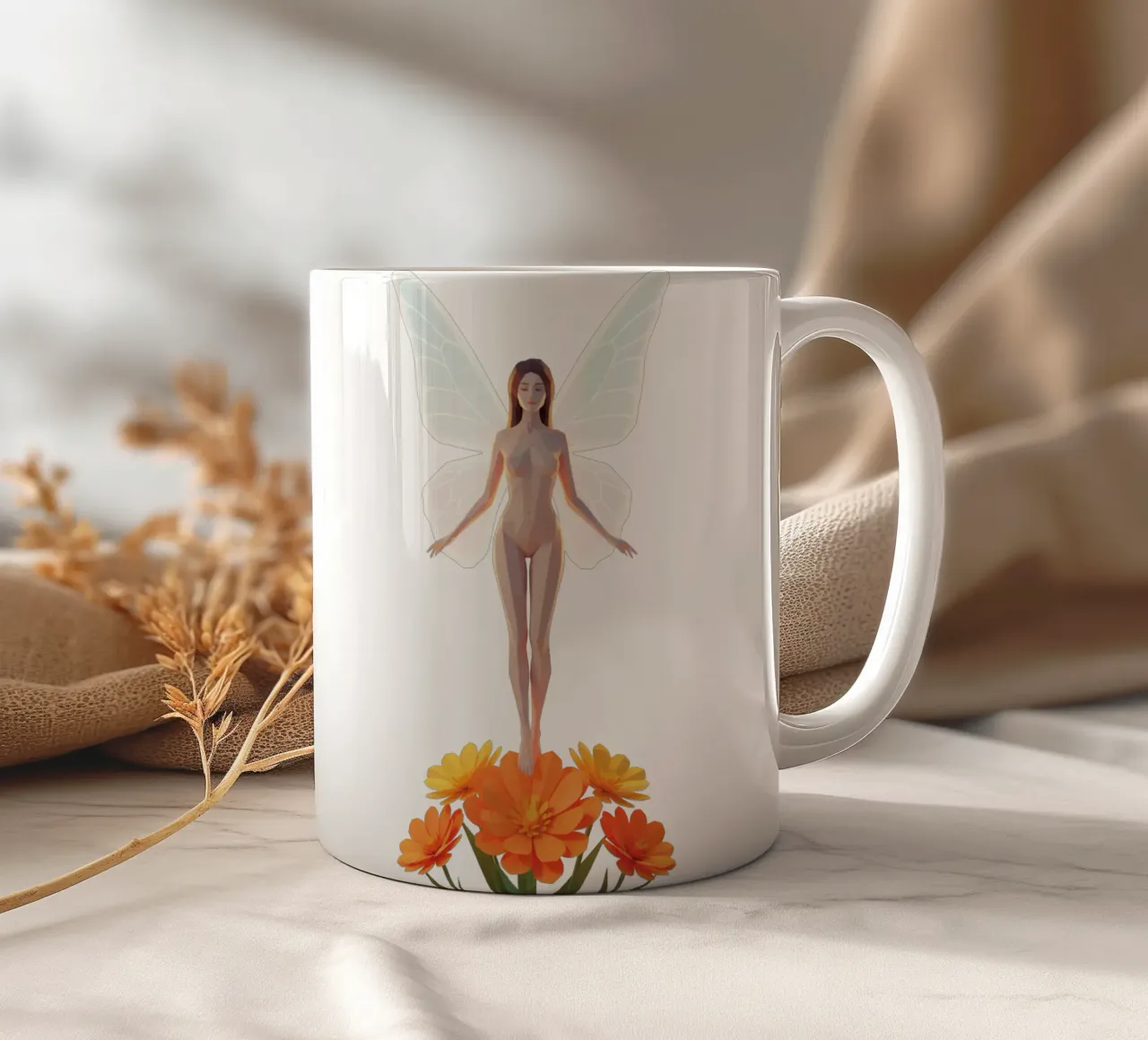 La farfalla Lowpoly tazza in ceramica da Low Profile