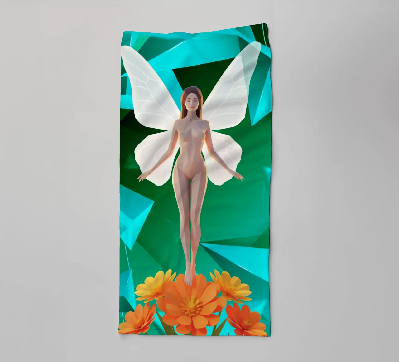 La farfalla Lowpoly asciugamano da bagno da Low Profile