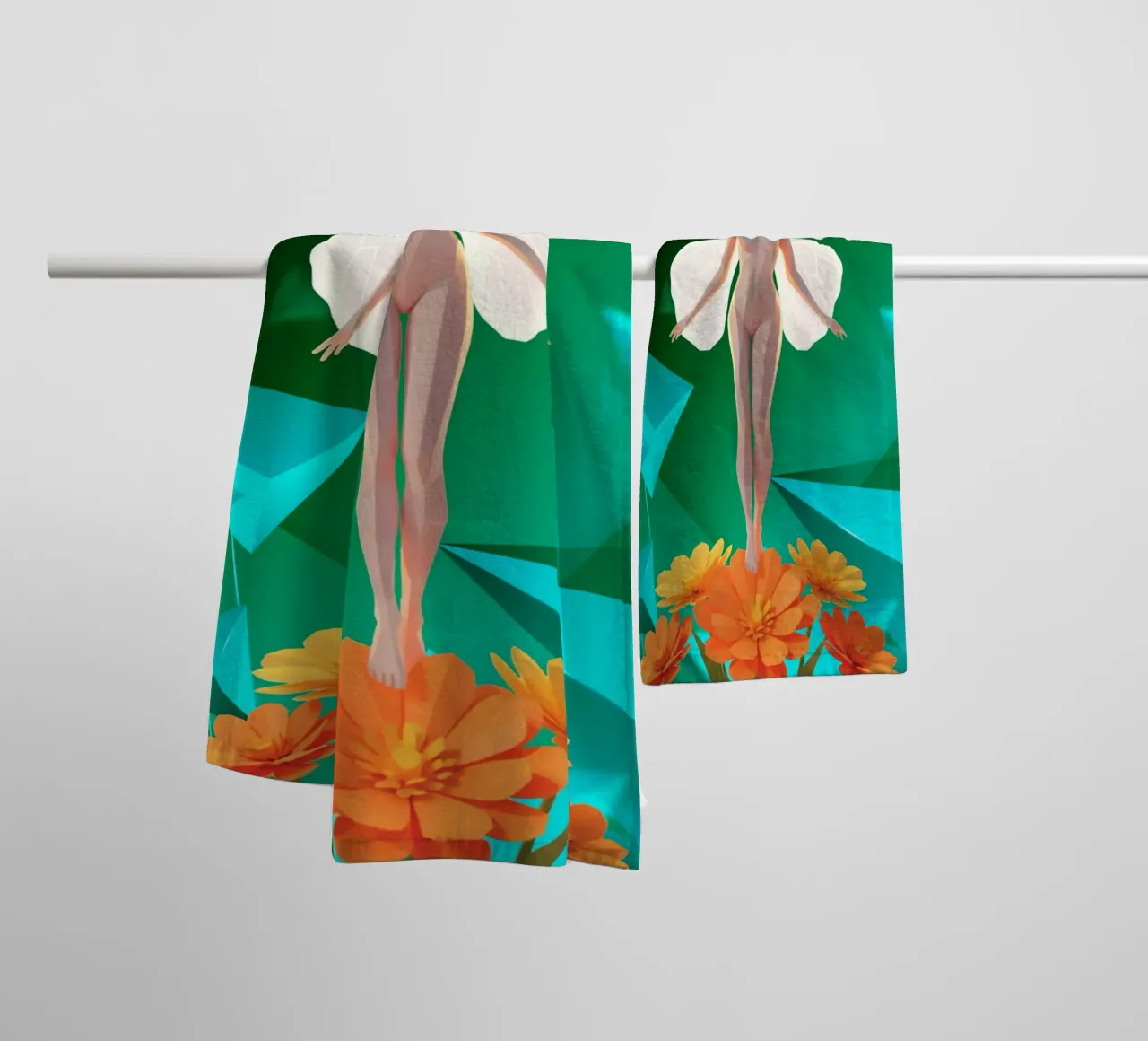 La farfalla Lowpoly asciugamano da bagno da Low Profile