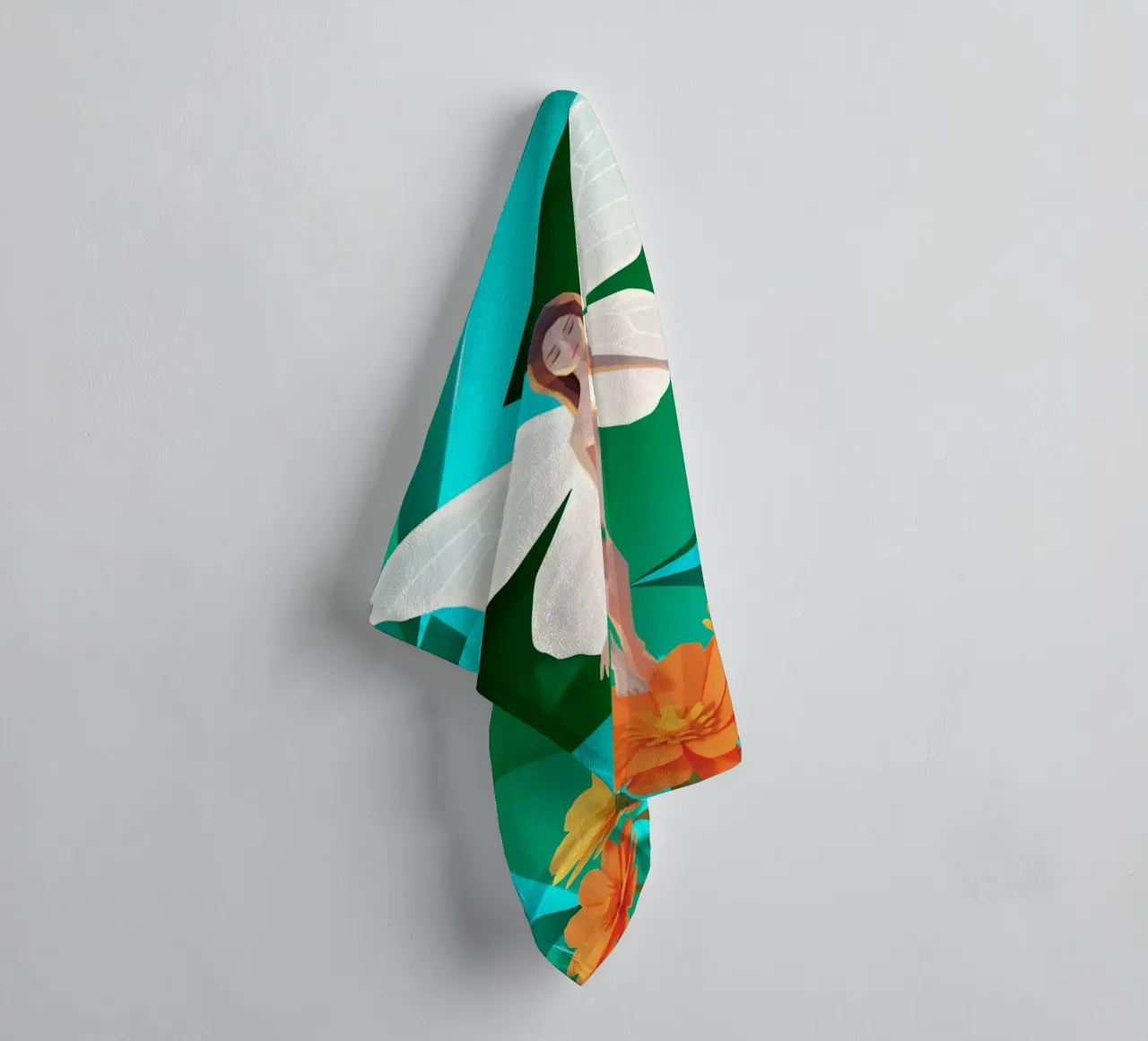 La farfalla Lowpoly asciugamano da bagno da Low Profile