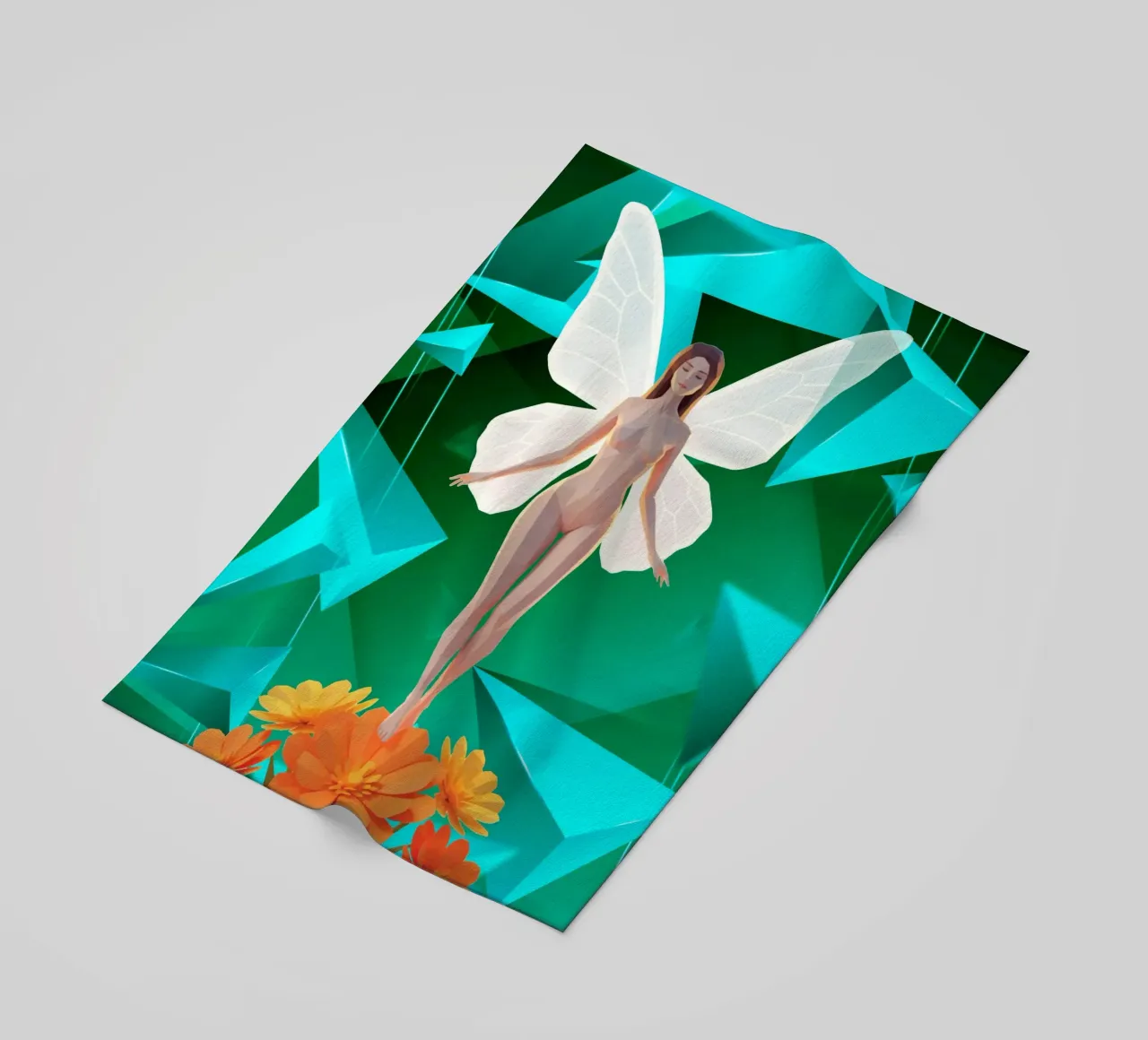 La farfalla Lowpoly telo mare da Low Profile