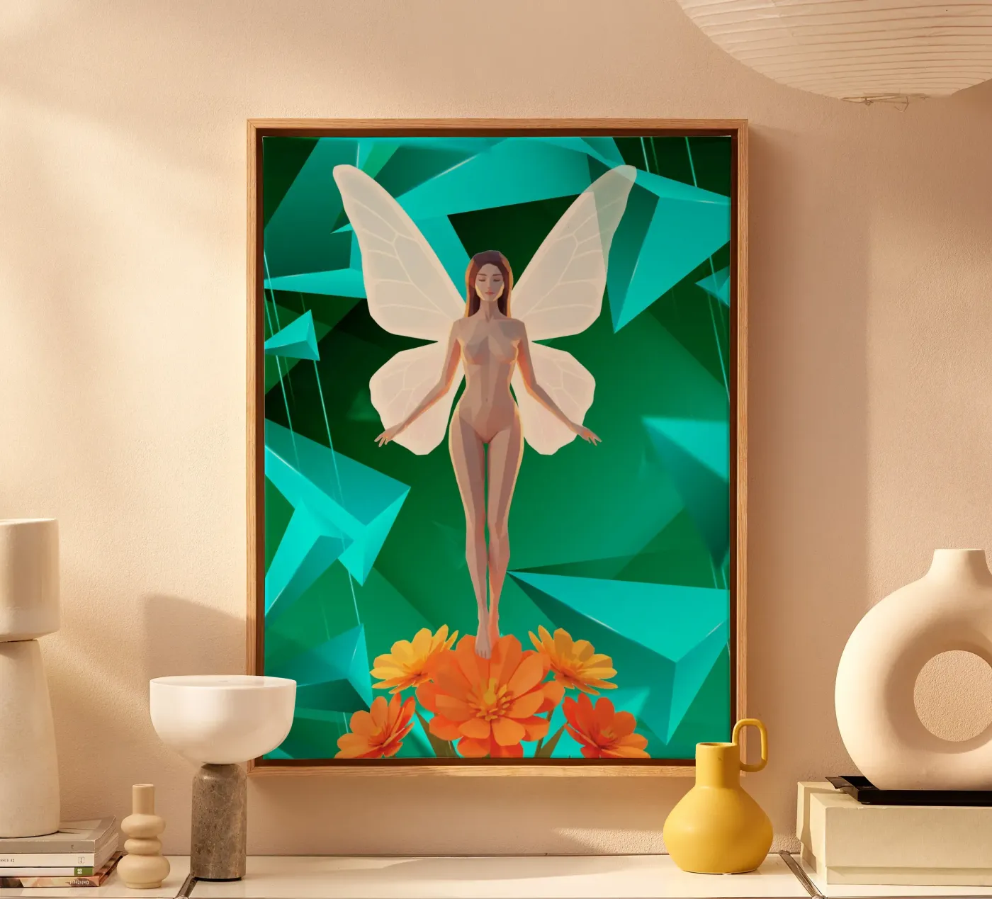 La farfalla Lowpoly tela da Low Profile