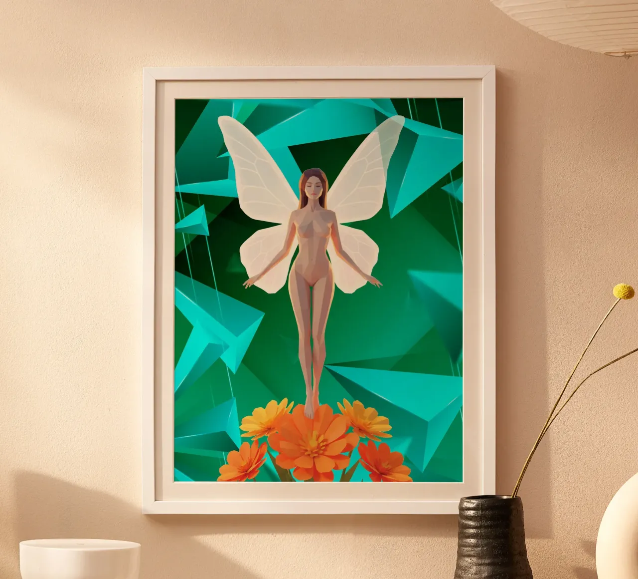 La farfalla Lowpoly poster da Low Profile