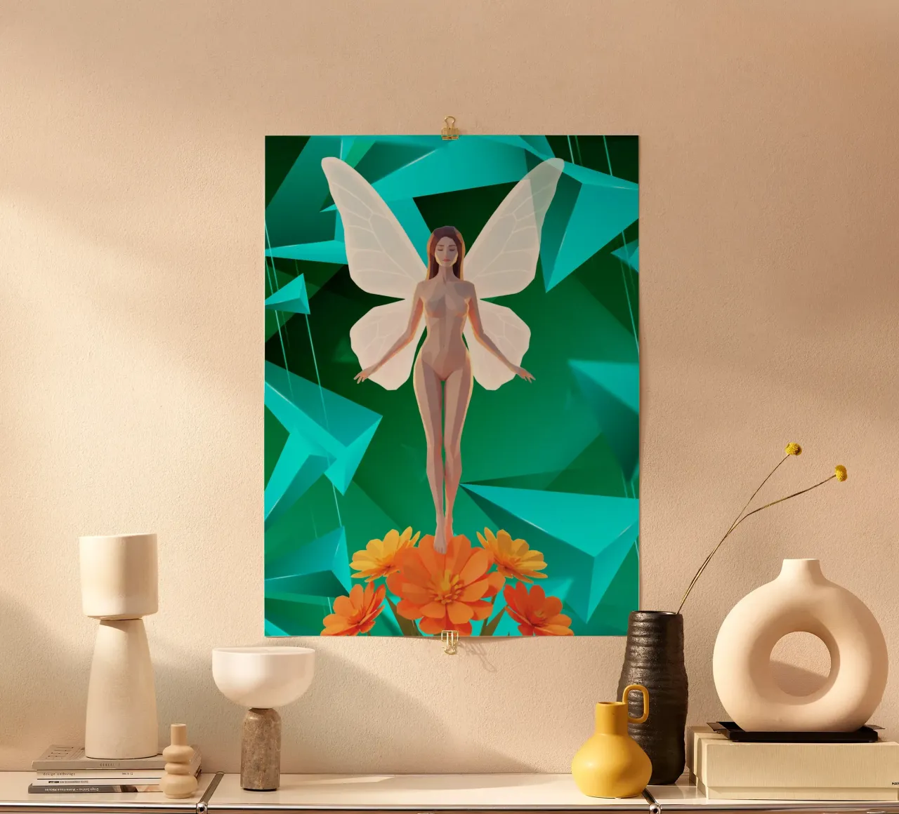 La farfalla Lowpoly carta hahnemühle da Low Profile