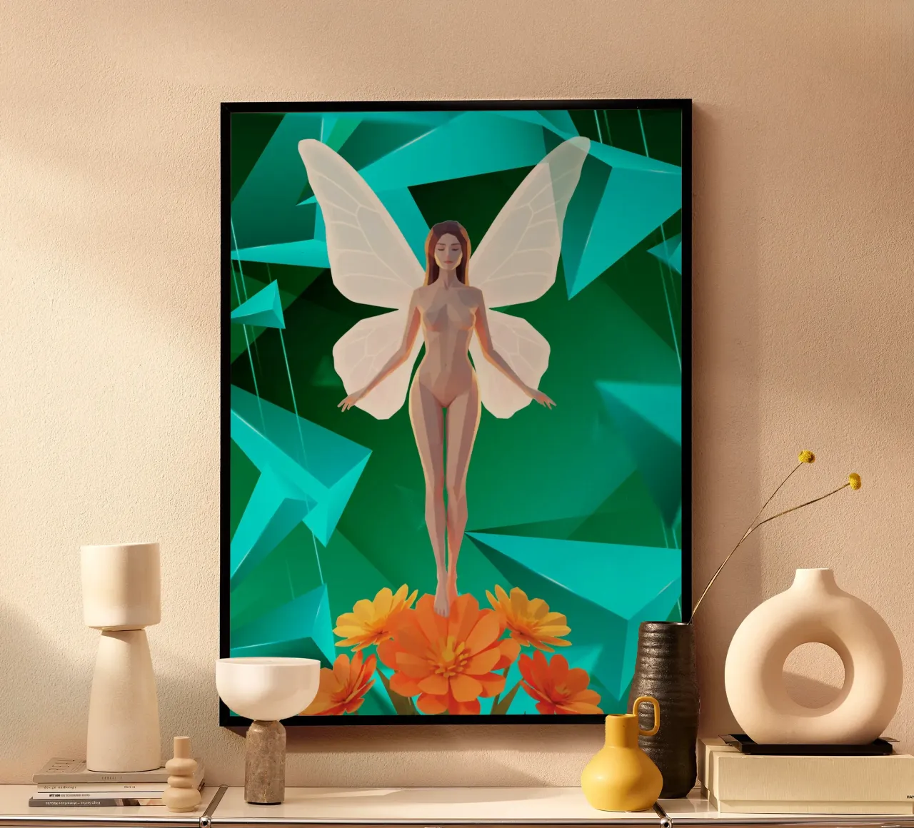 La farfalla Lowpoly poster da Low Profile
