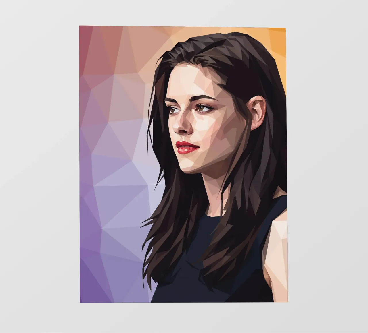 Kristen Stewart Low poly pellicola backlit da Low Profile