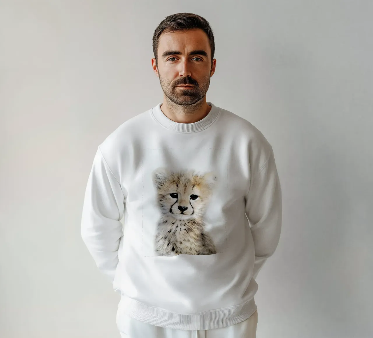 Ritratto del cucciolo di ghepardo felpa da Pixel Boy