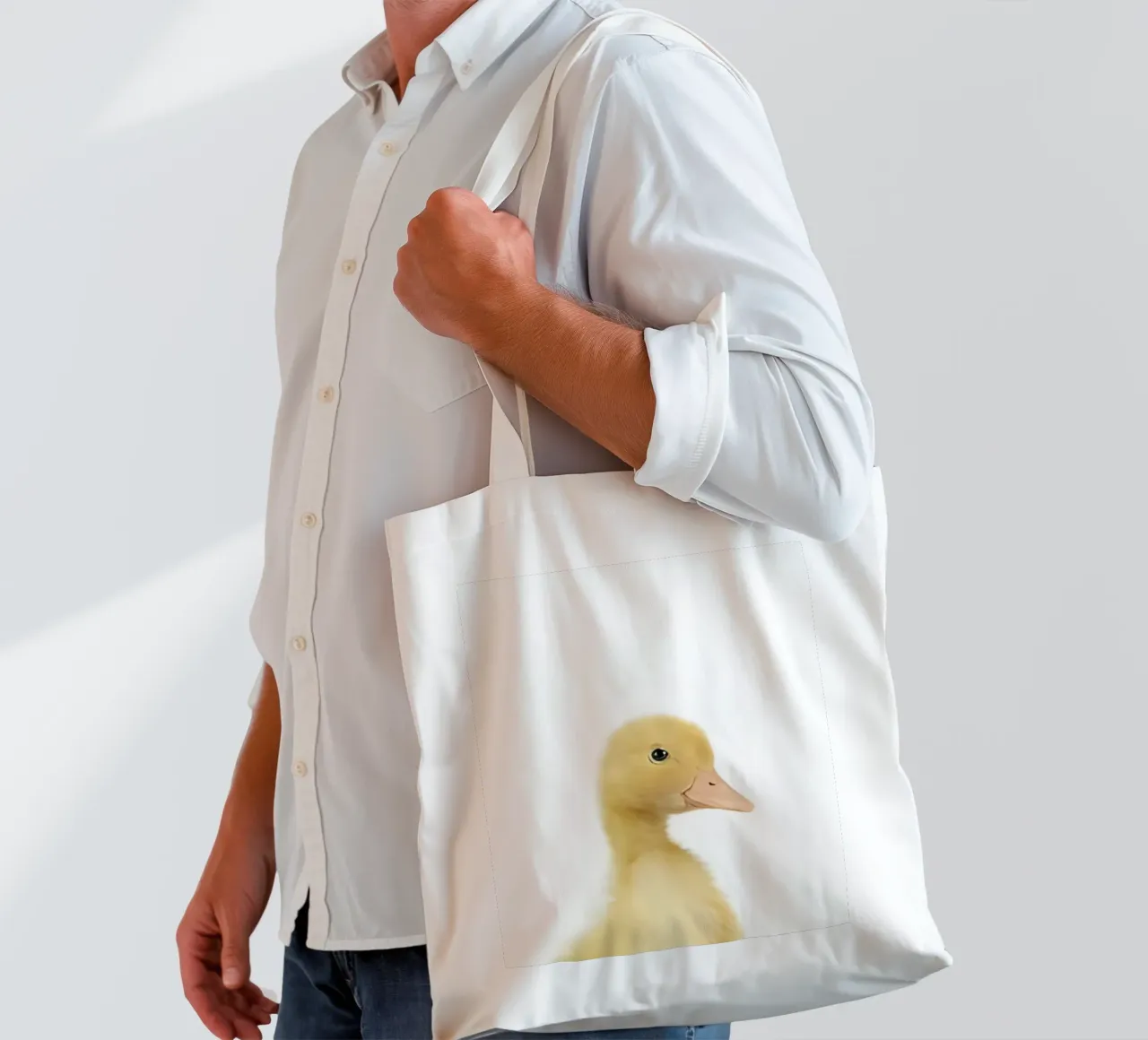 Solo una piccola anatra borsa in juta da Pixel Boy