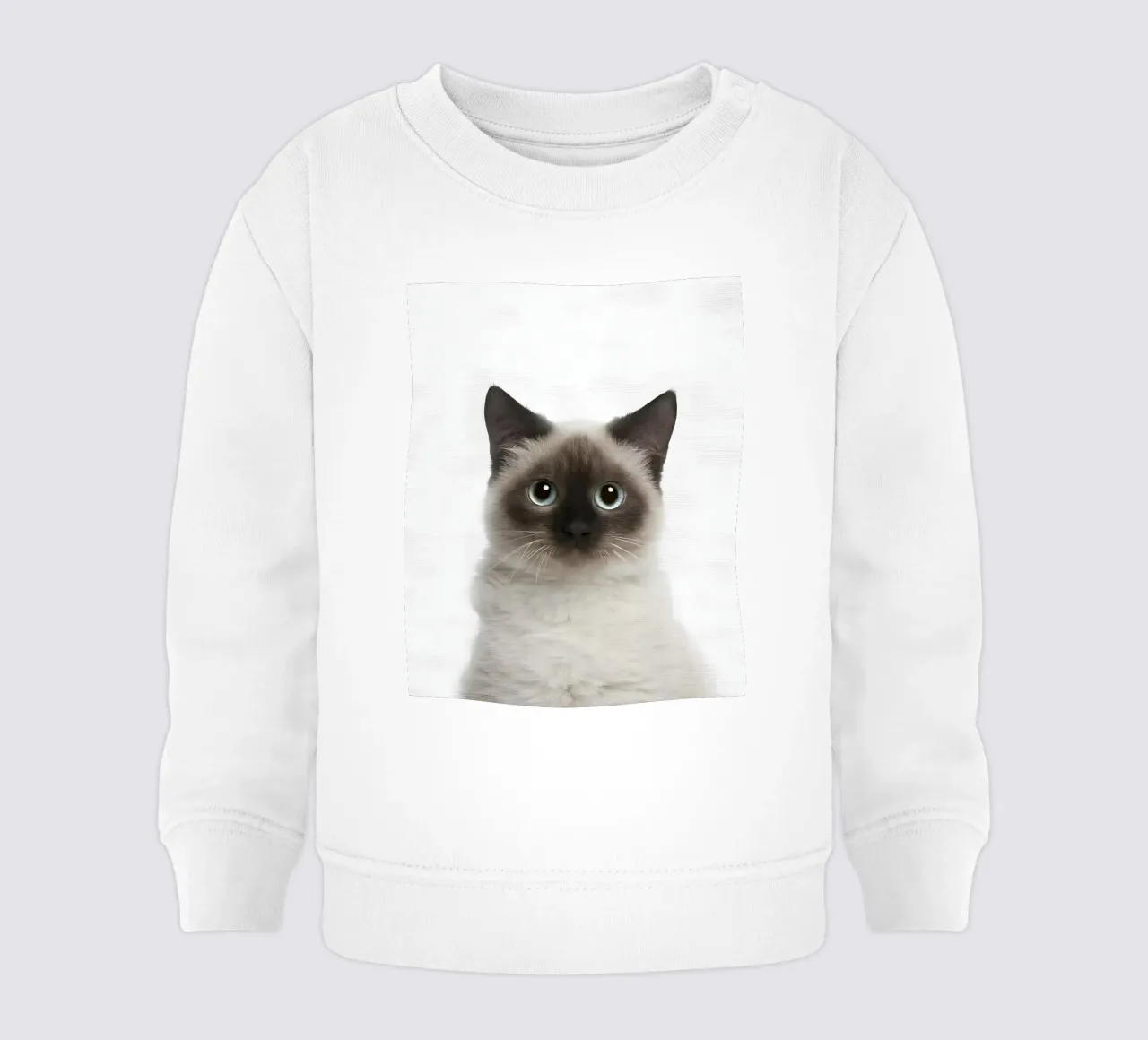Siamese dagli occhi blu felpa neonato da Pixel Boy
