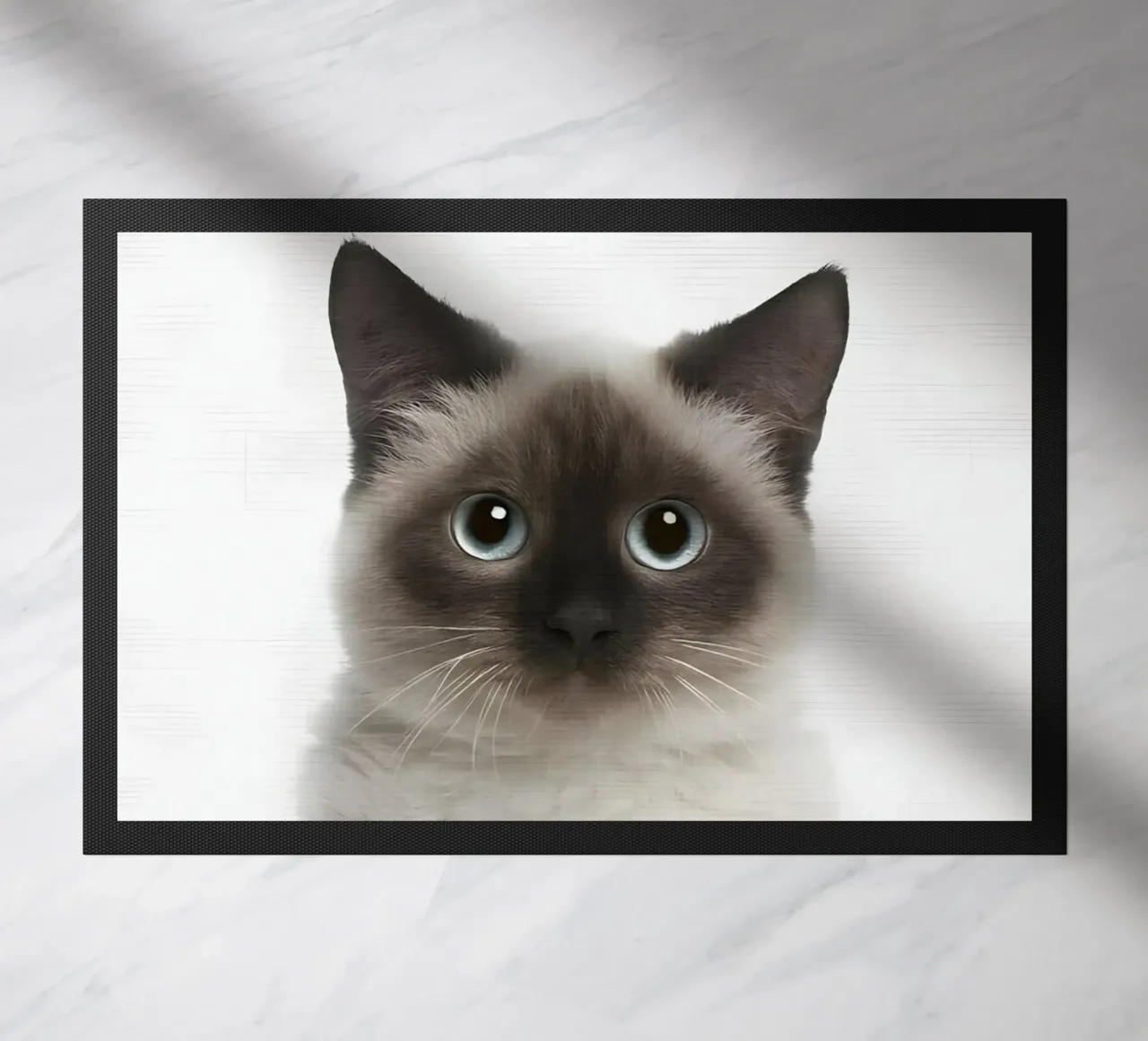 Siamese dagli occhi blu zerbino da Pixel Boy