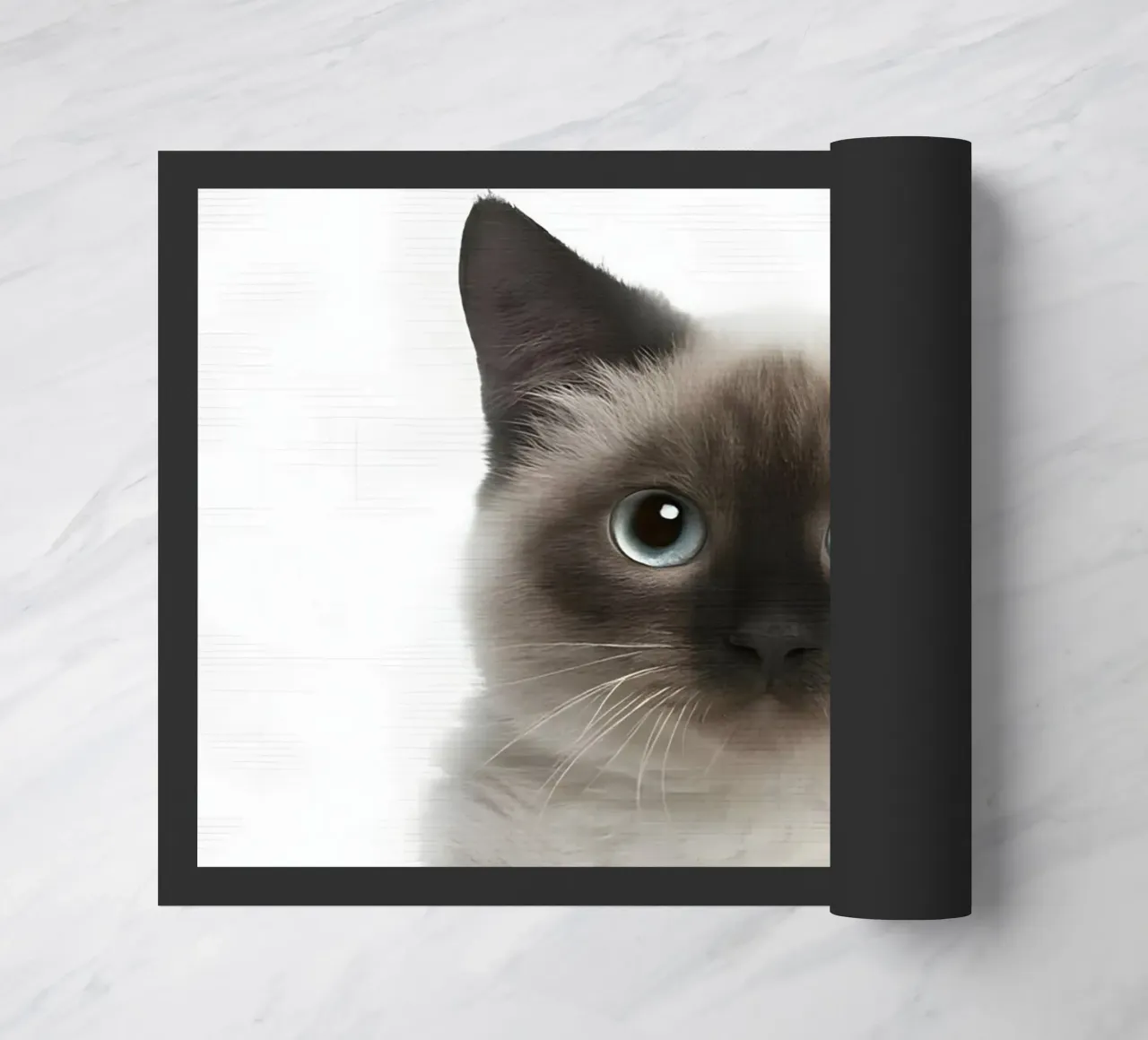 Siamese dagli occhi blu zerbino da Pixel Boy