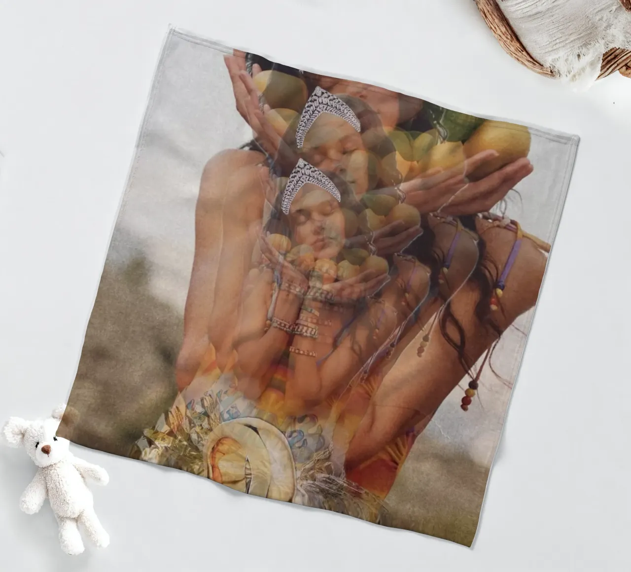 Gebärmutter Fleecedecke von dekonstruktiv