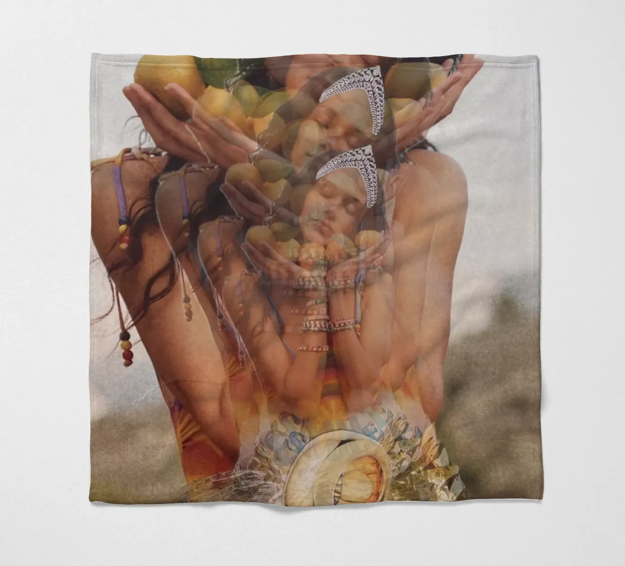 Gebärmutter Fleecedecke von dekonstruktiv