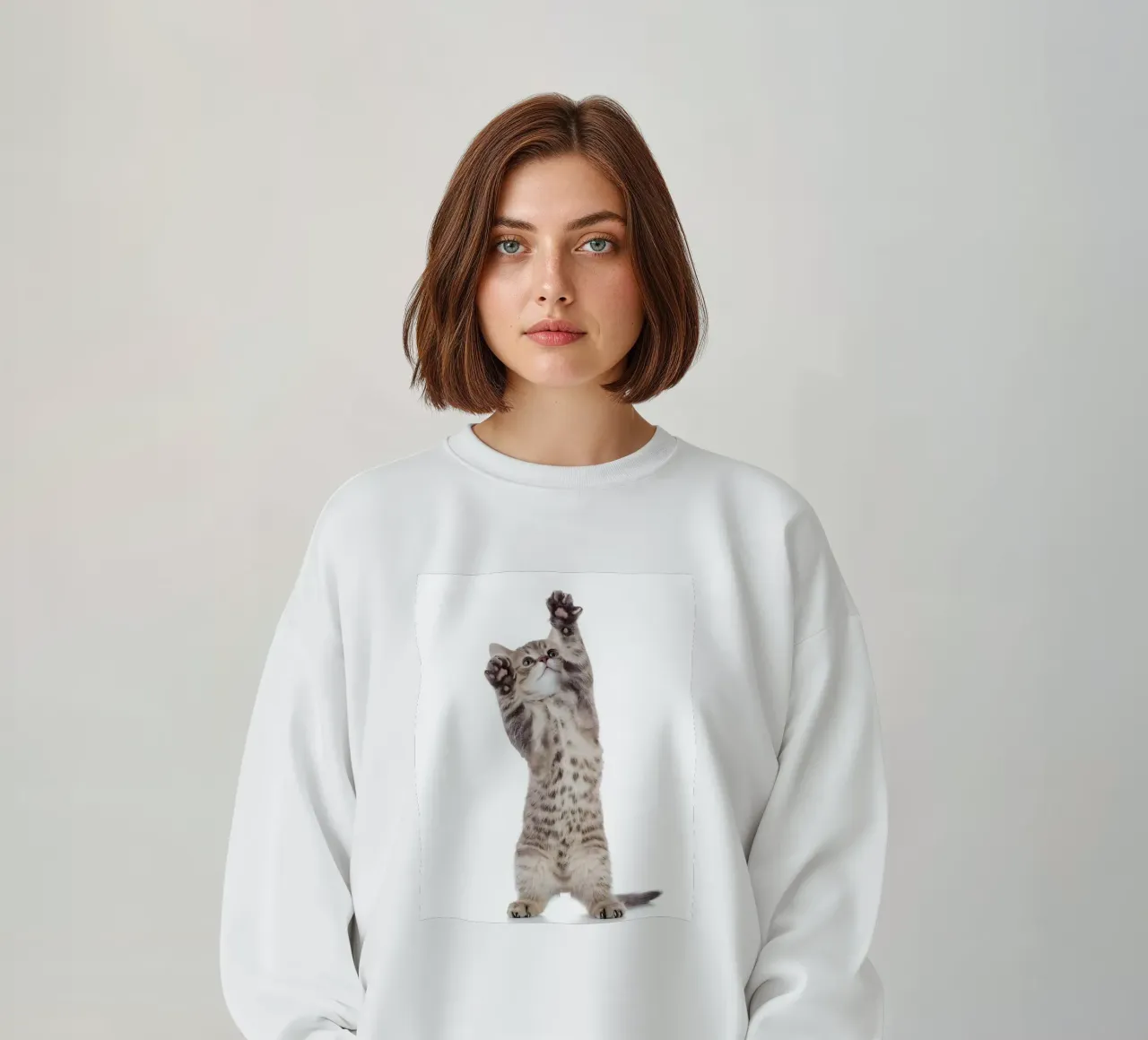 Paws Up! sweatshirt by Pixel Boy