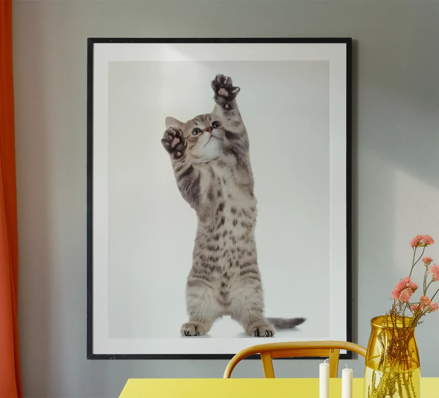 Paws Up! poster by Pixel Boy
