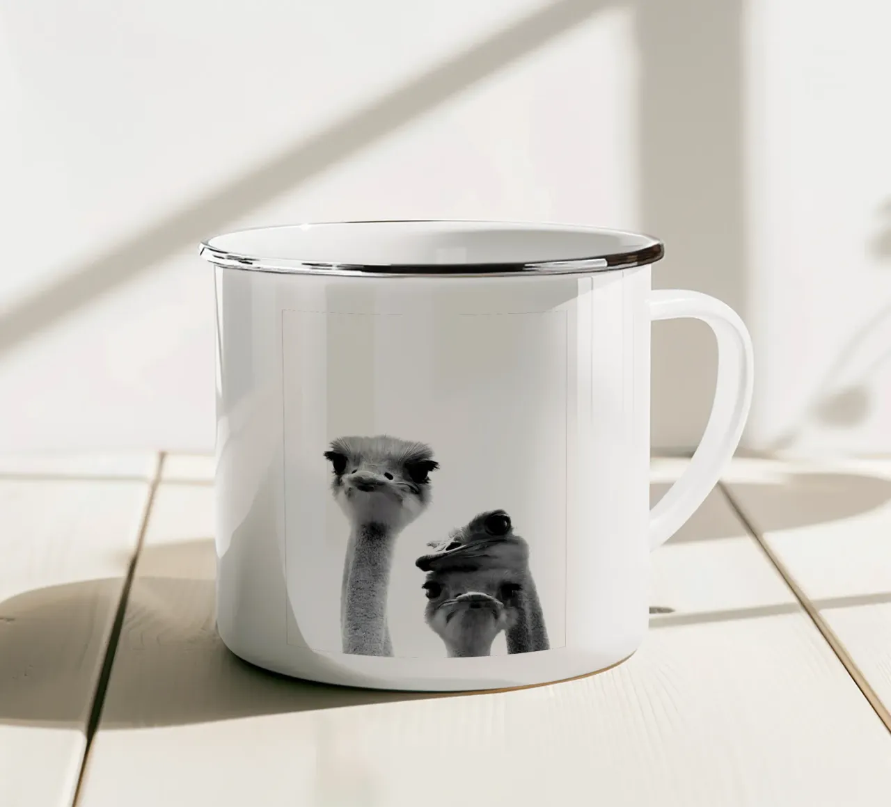 Doppia ripresa tazza in smalto da Pixel Boy