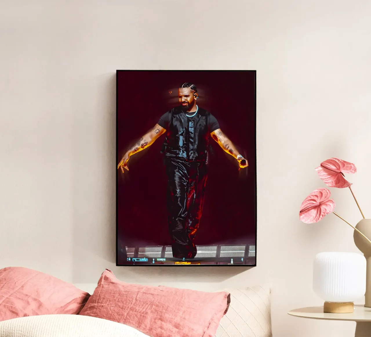 Drake plexiglass da Digital Street art