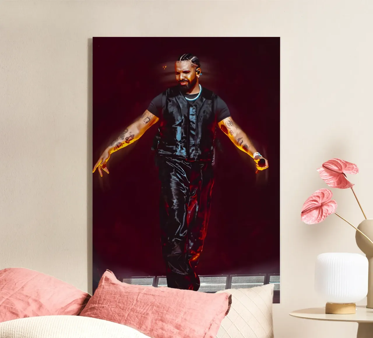 Drake plexiglass da Digital Street art