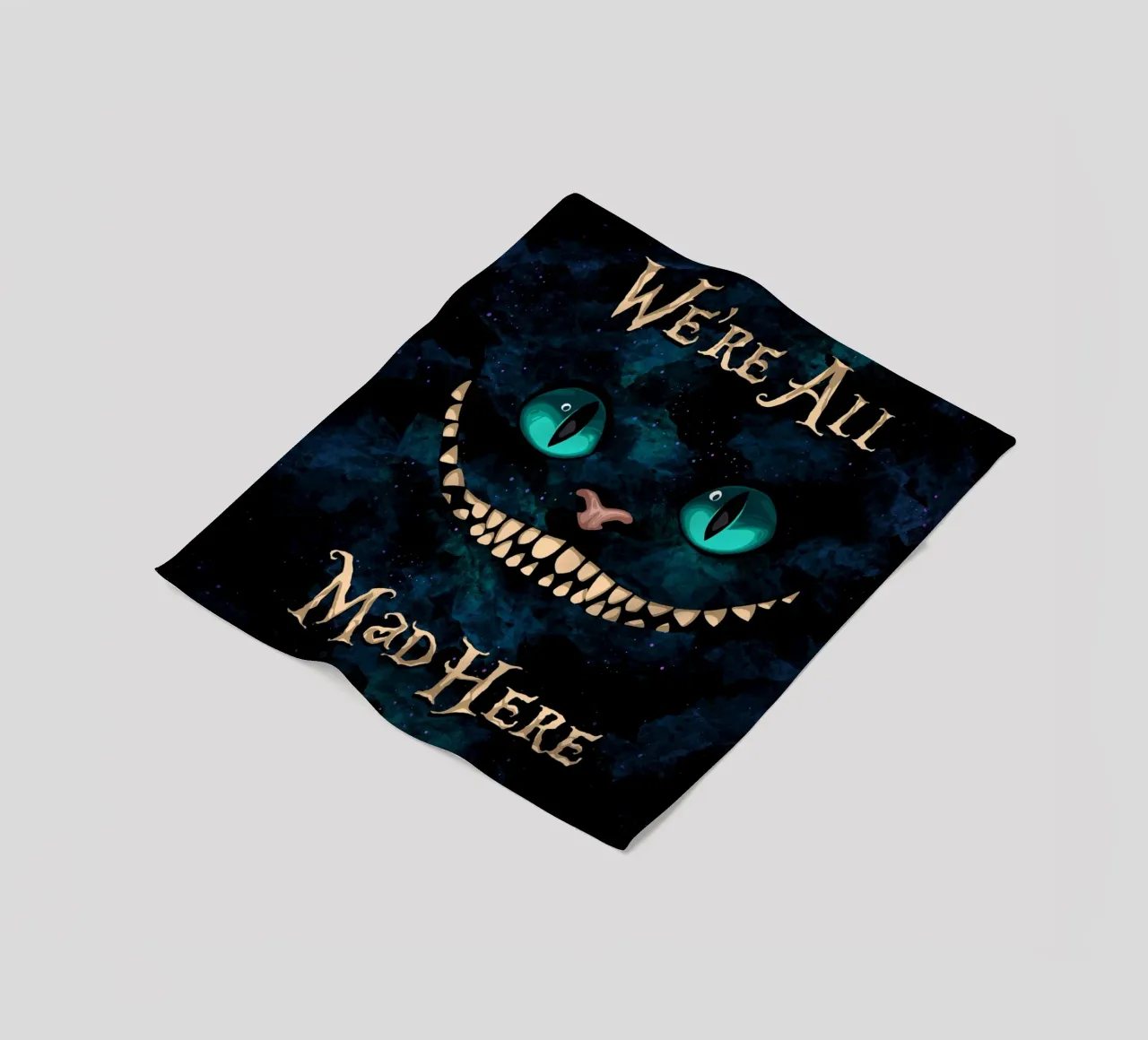 We're All Mad Here fleece blanket by nabakumov