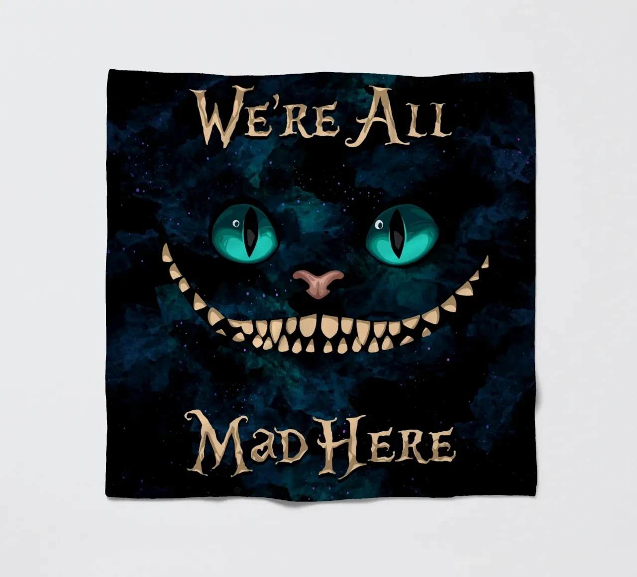 We're All Mad Here fleece blanket by nabakumov