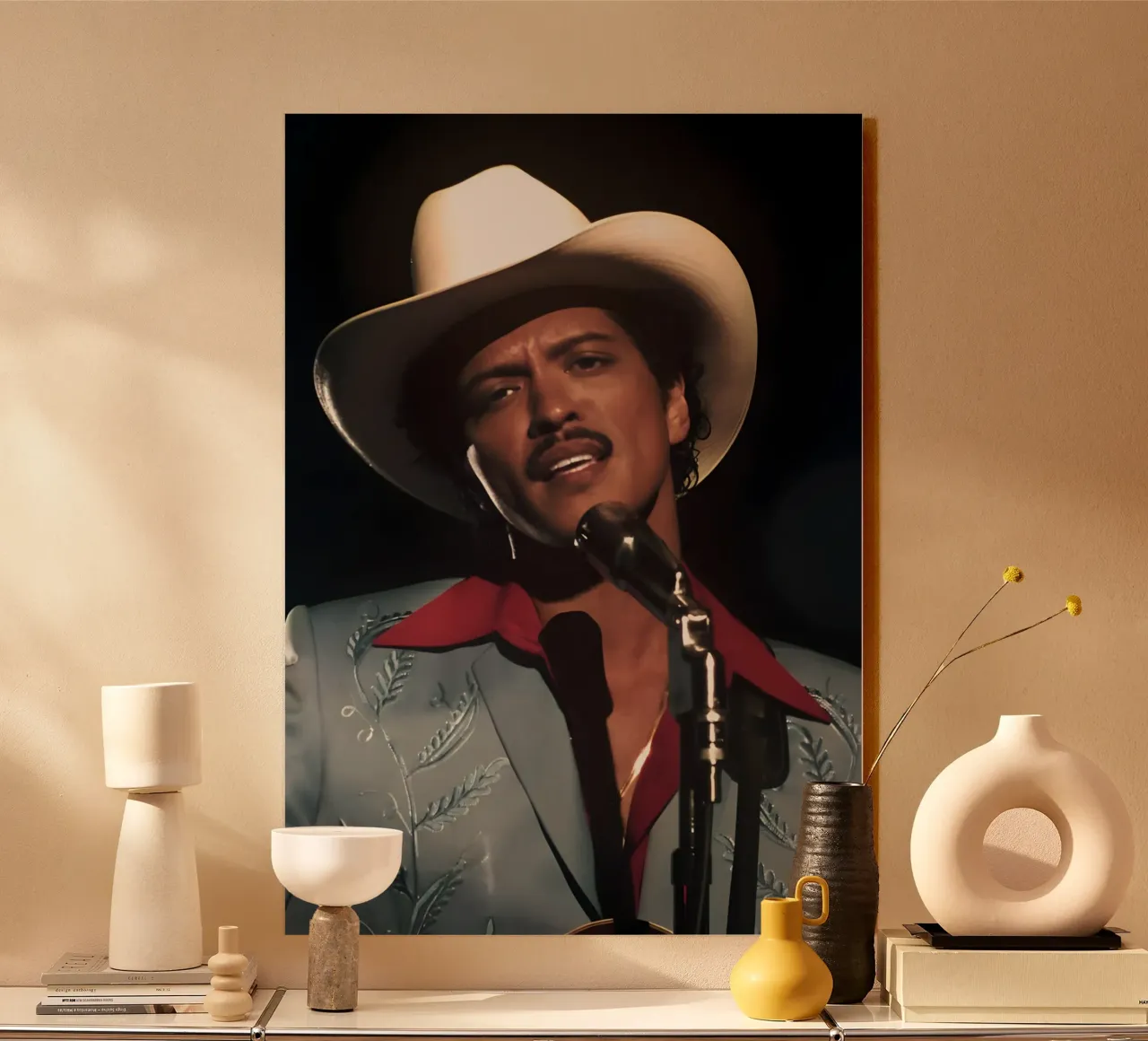 Bruno Mars alluminio dibond da The Poster Hub