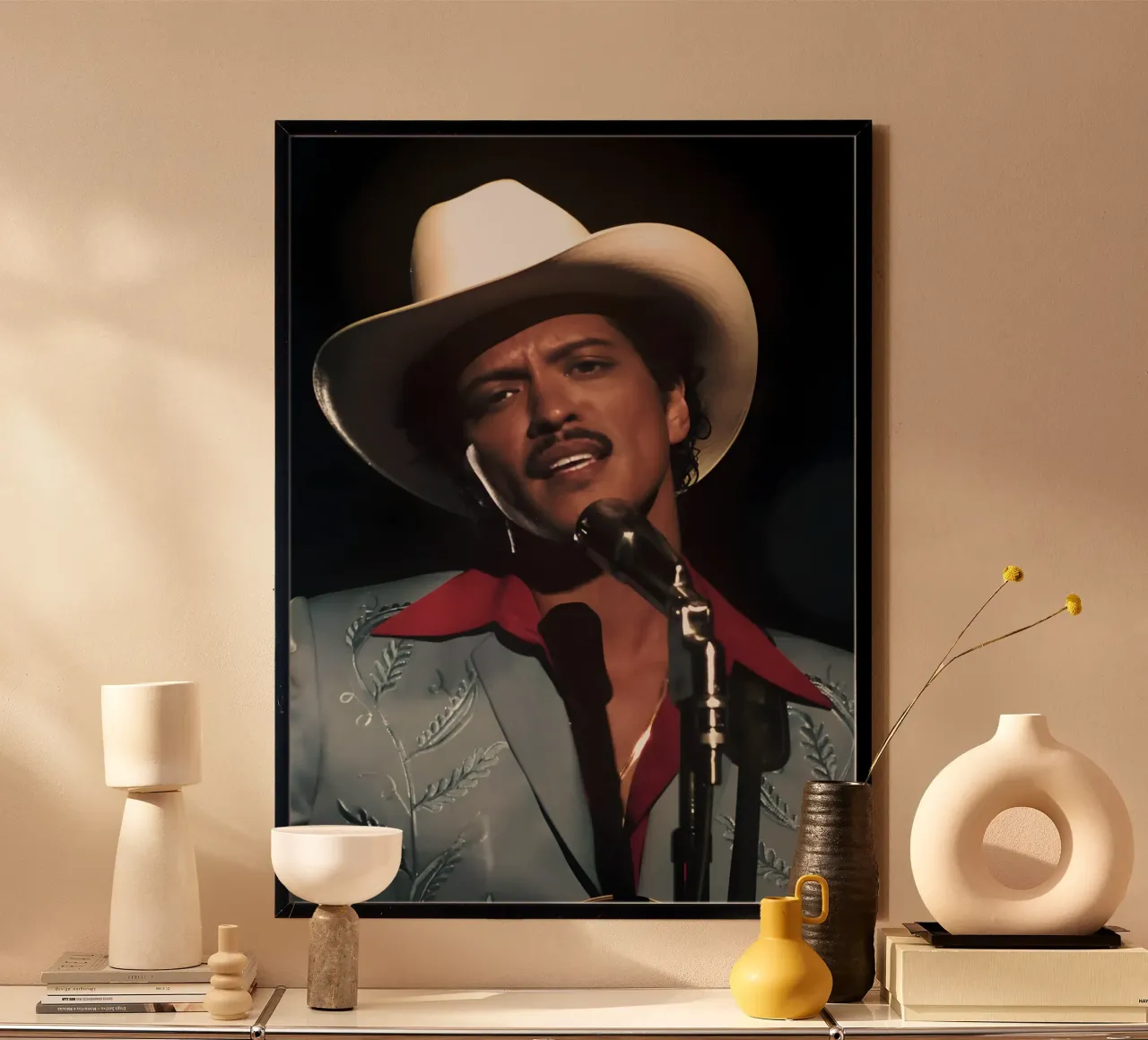 Bruno Mars poster da Digital Street art