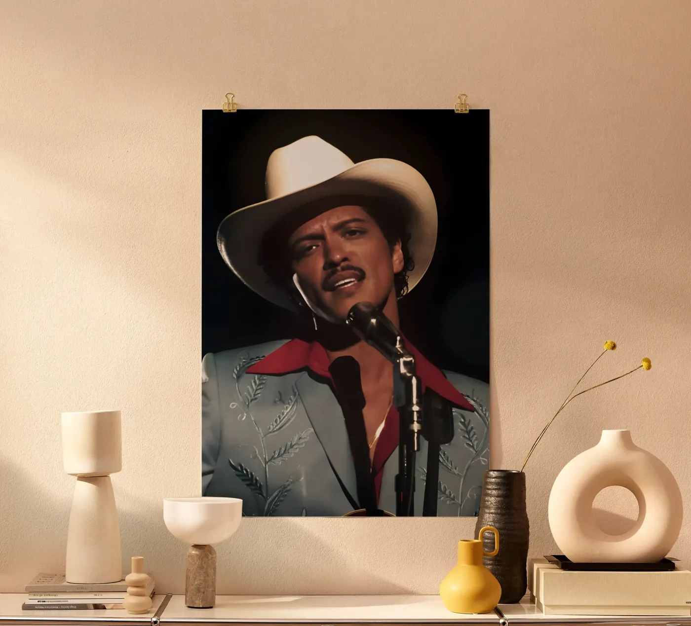 Bruno Mars poster van Digital Street art