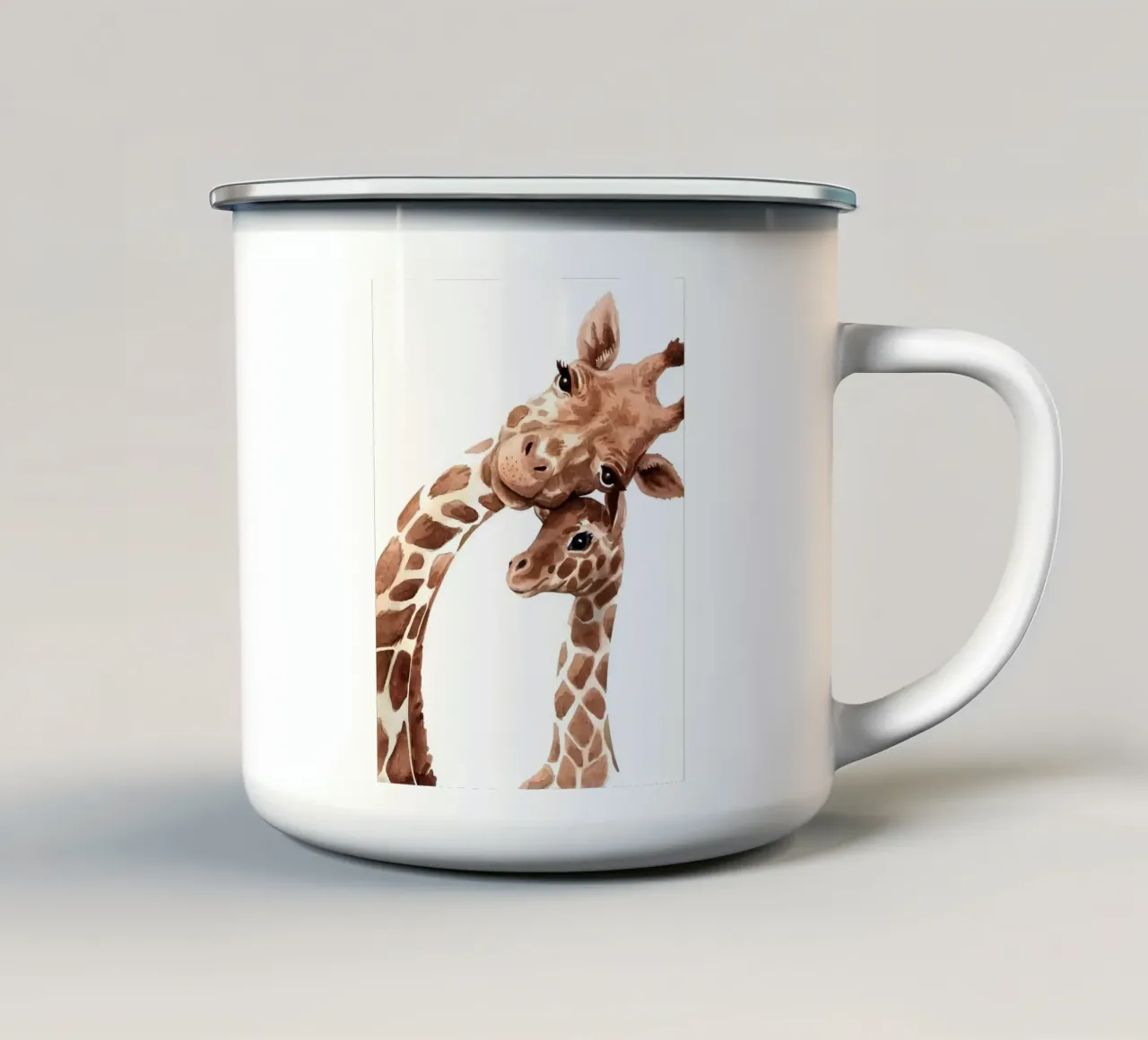 Il tocco della madre tazza in smalto da Pixel Boy