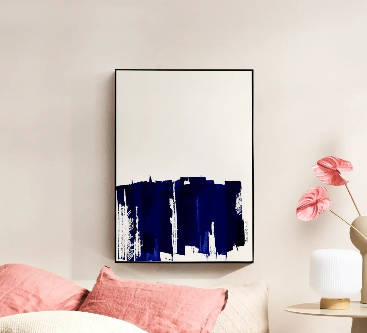 Blue acrylic glass by nileshkikuuchise