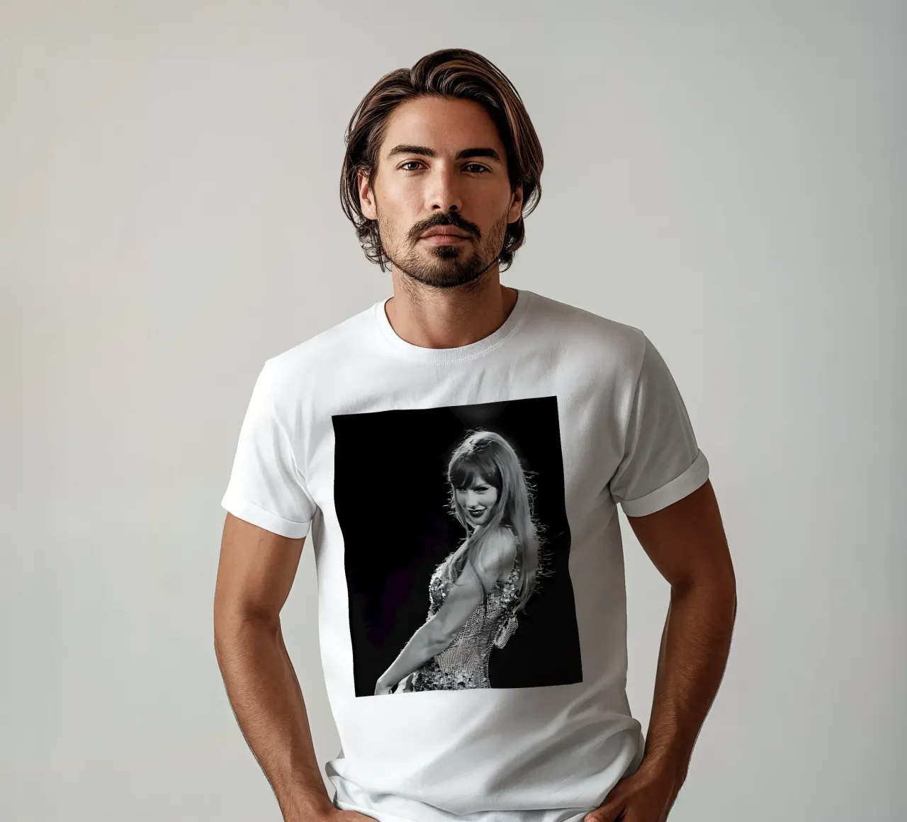Taylor Swift sul palco t-shirt da vintage singer