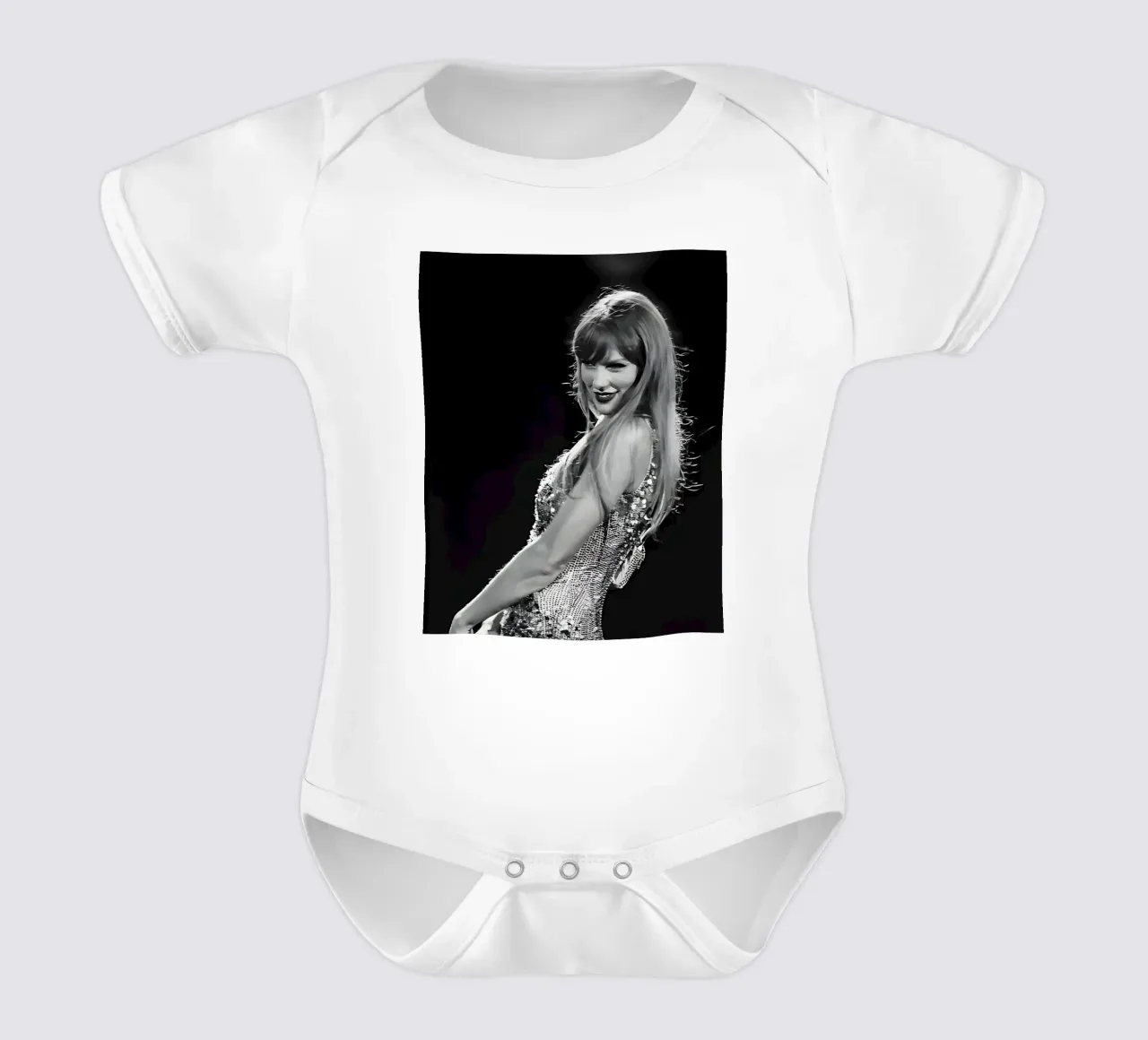 Taylor Swift op het podium babyrompertje korte mouwen van vintage singer