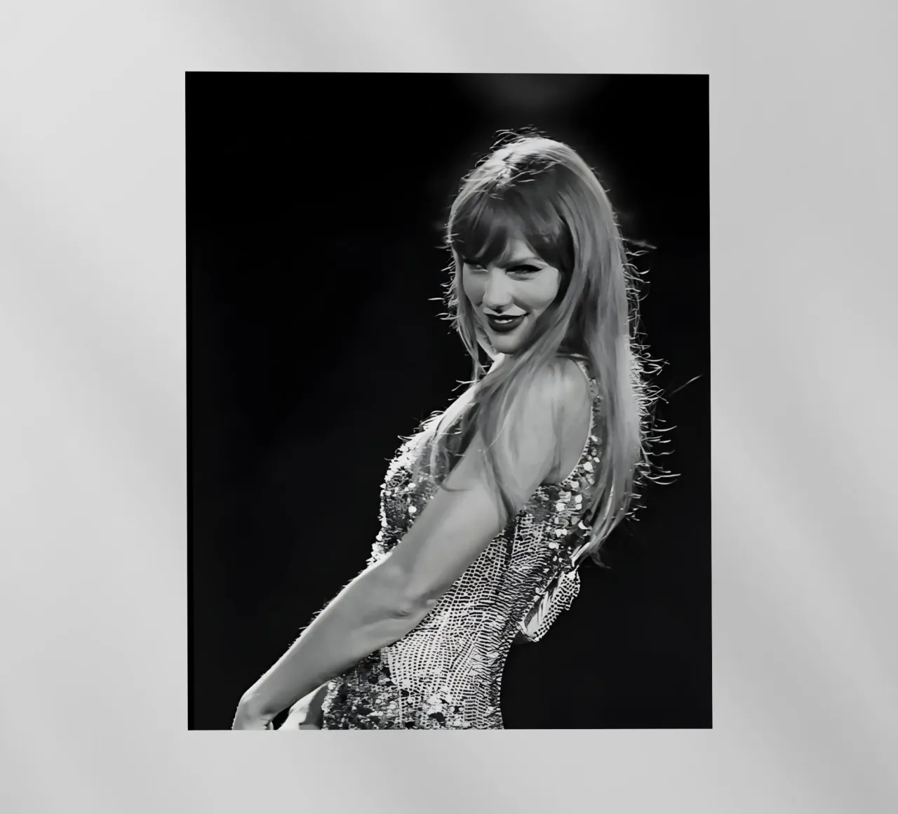 Taylor Swift sul palco pellicola backlit da vintage singer