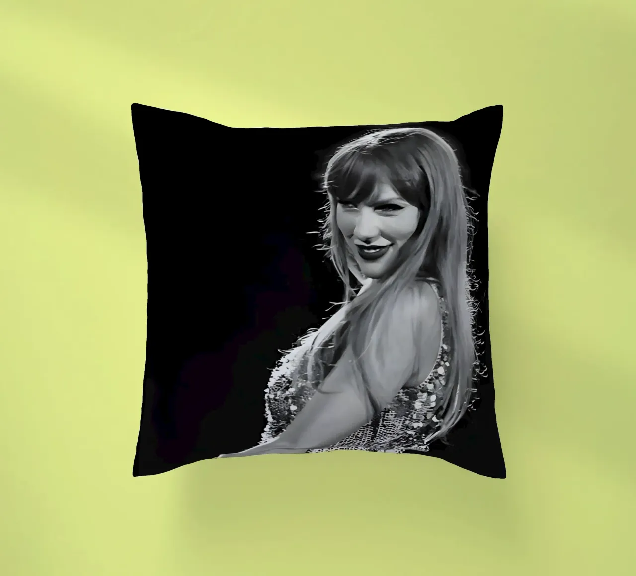 Taylor Swift sul palco cuscino da vintage singer