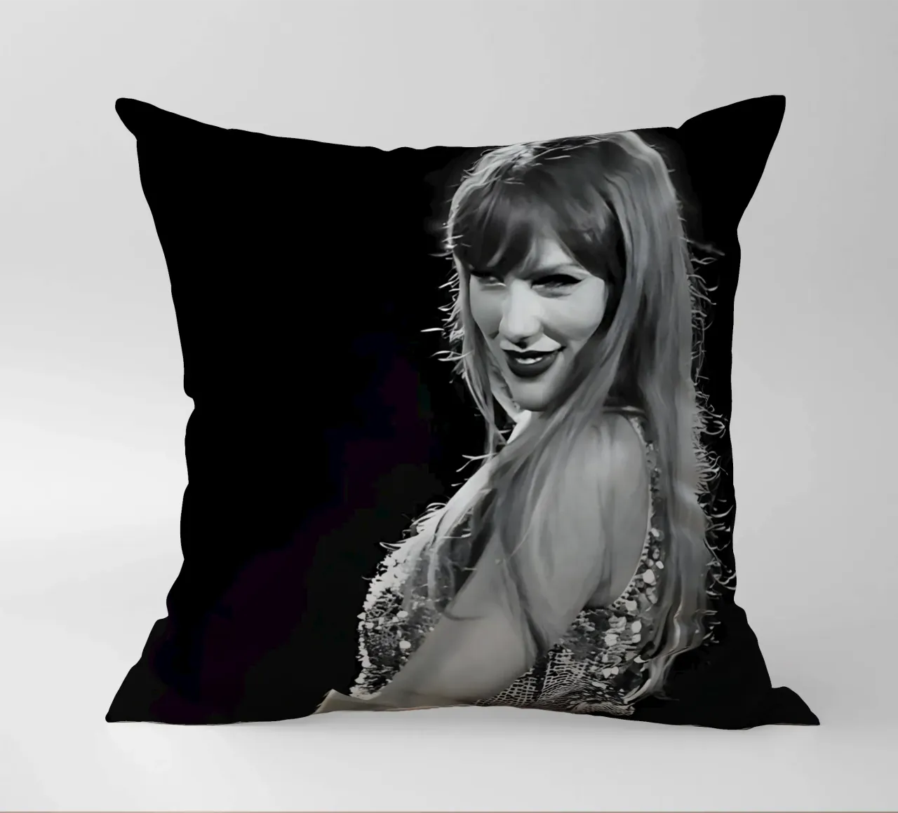 Taylor Swift sul palco cuscino da vintage singer