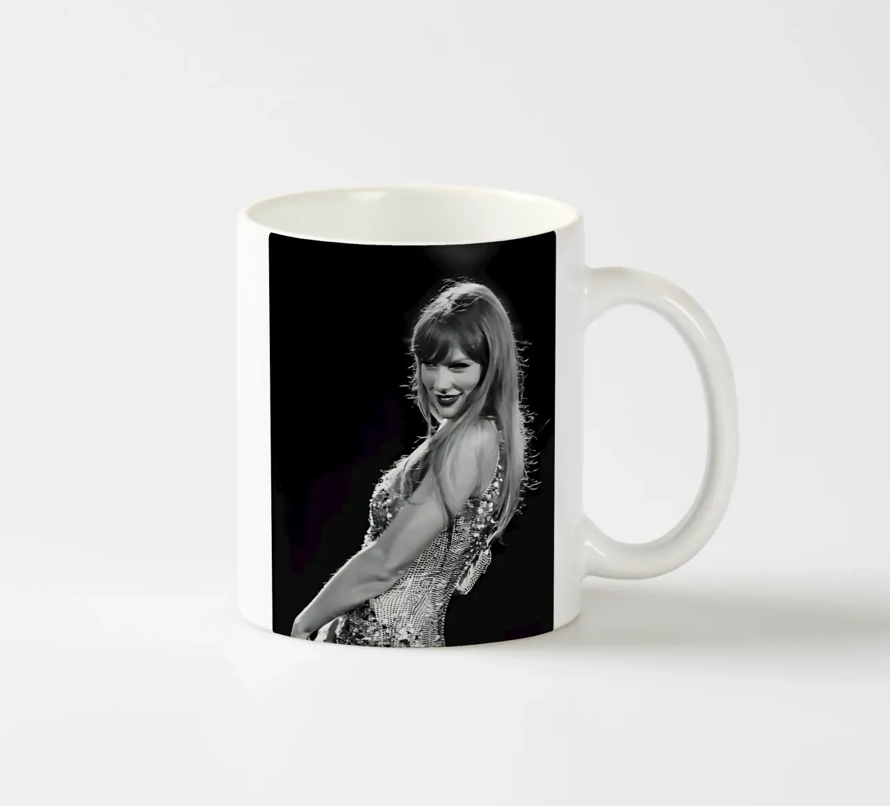 Taylor Swift en el escenario taza de cerámica de vintage singer