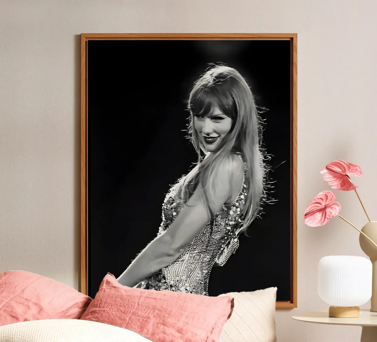 Taylor Swift auf der Bühne Alu-Dibond von vintage singer