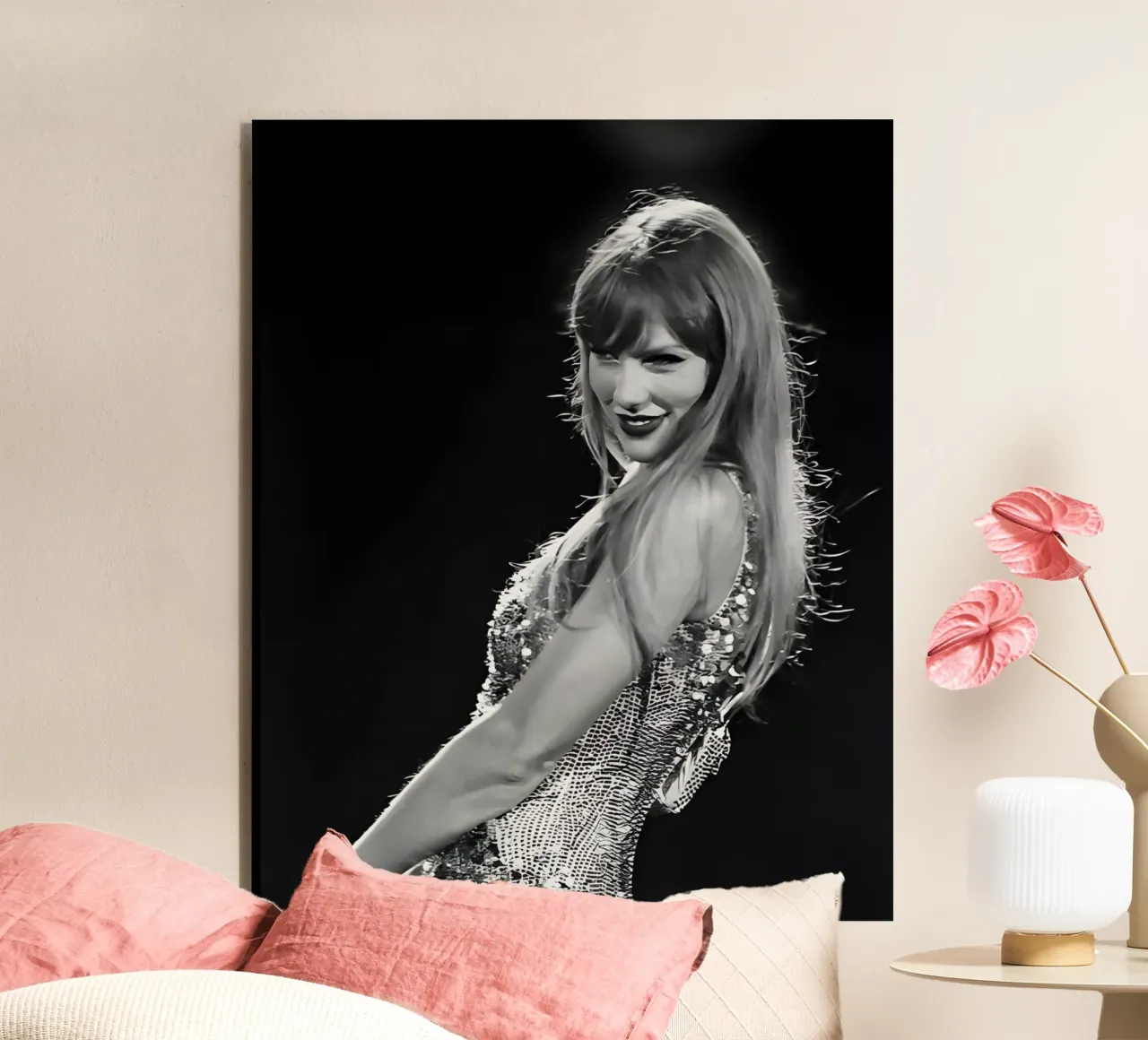 Taylor Swift auf der Bühne Alu-Dibond von vintage singer