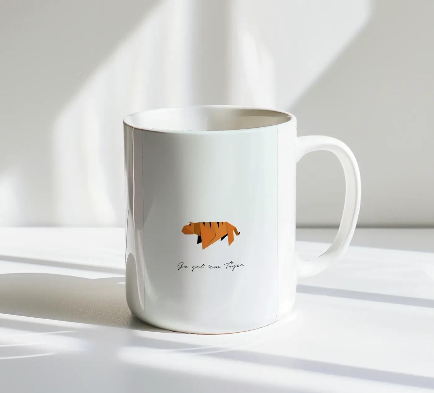 Tiger ceramic mug by Trabolt Design