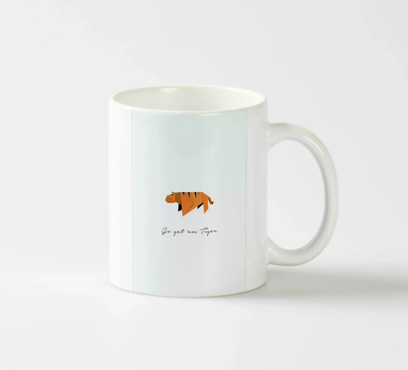 Tiger ceramic mug by Trabolt Design
